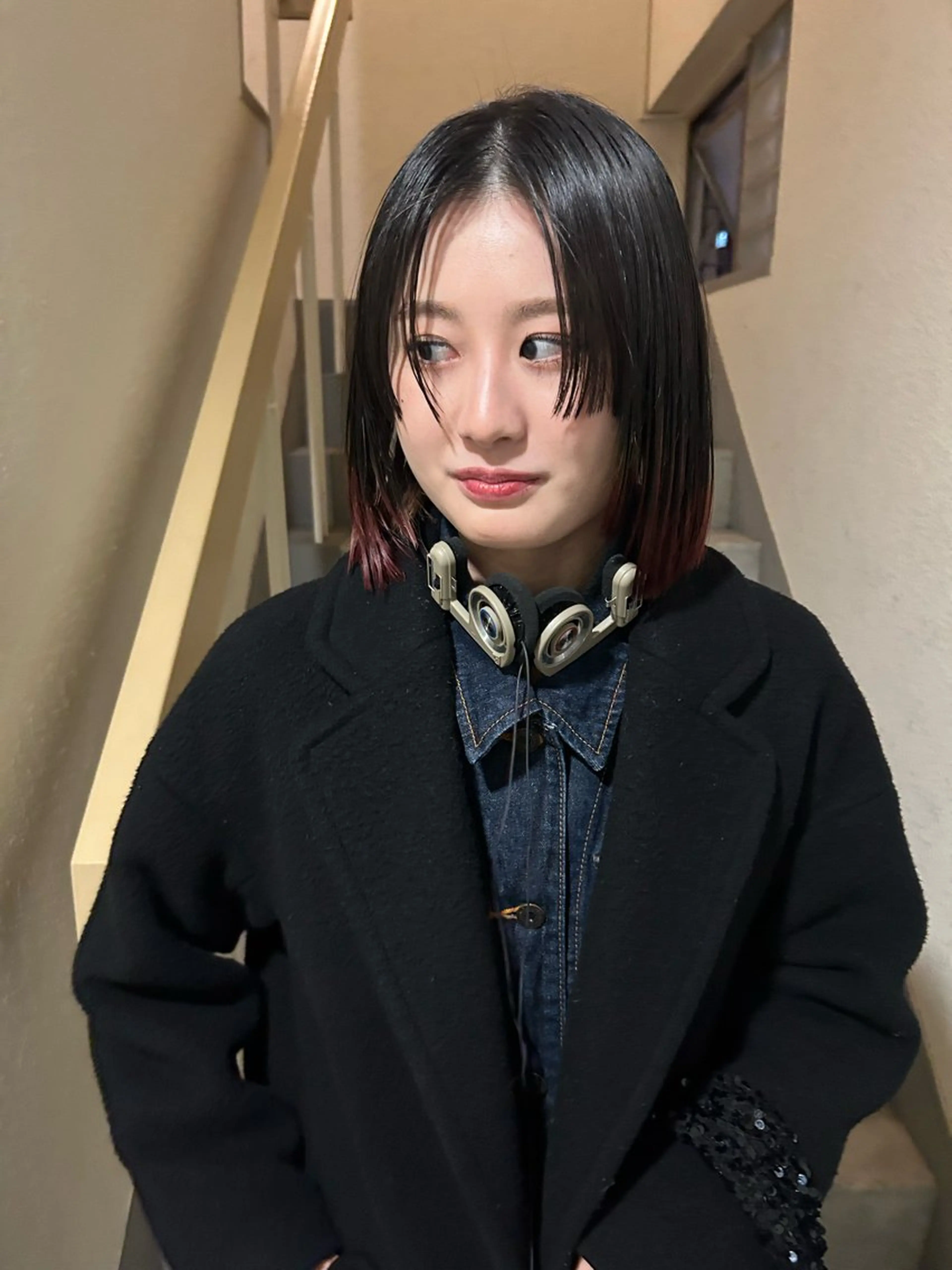 セミロング 薄暮 マツイ　レンのヘアスタイル