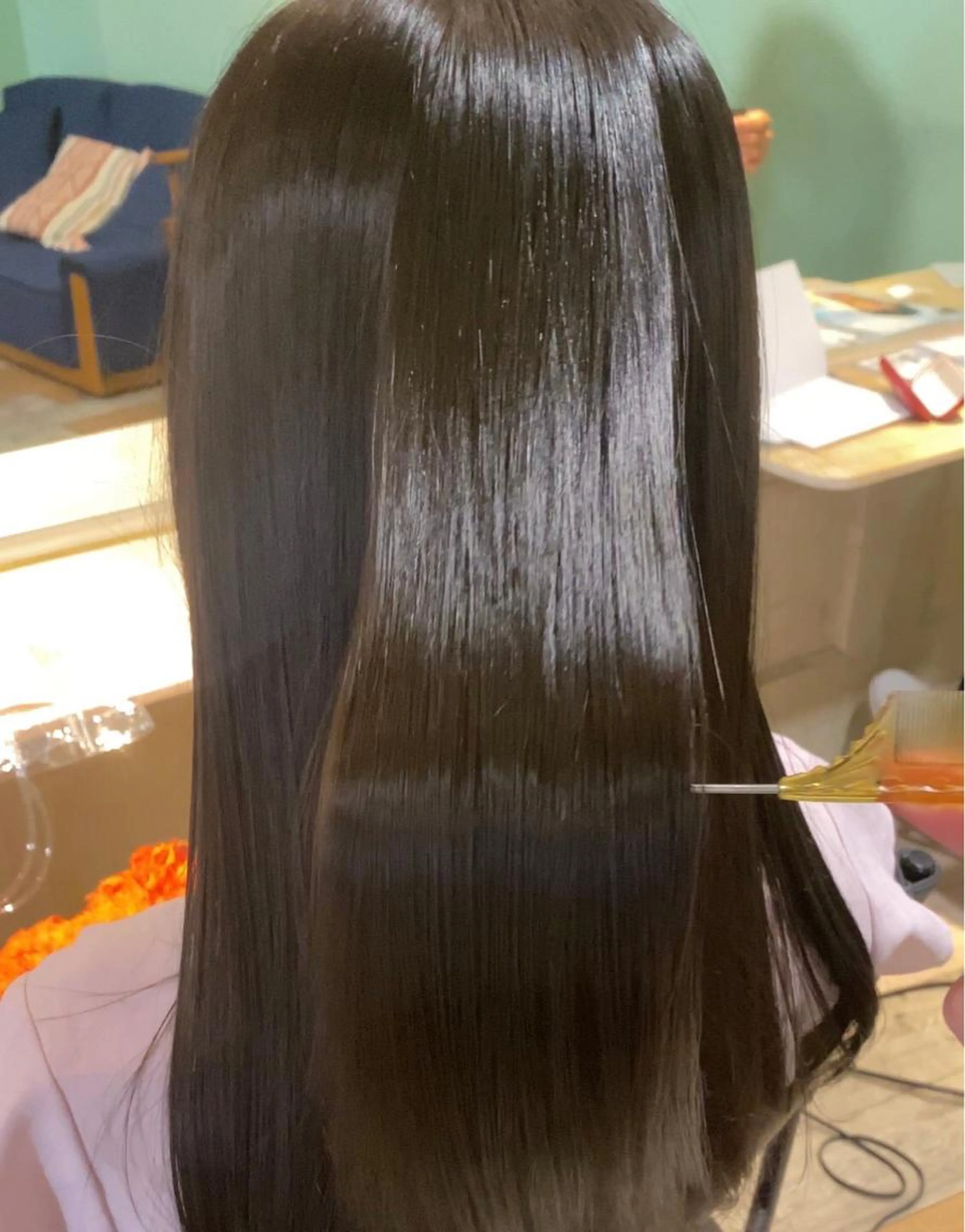 【🌿新規限定2回目まで使える】髪質改善ストレートパーマ➕似合わせカット➕うる艶トリートメント🌈の写真