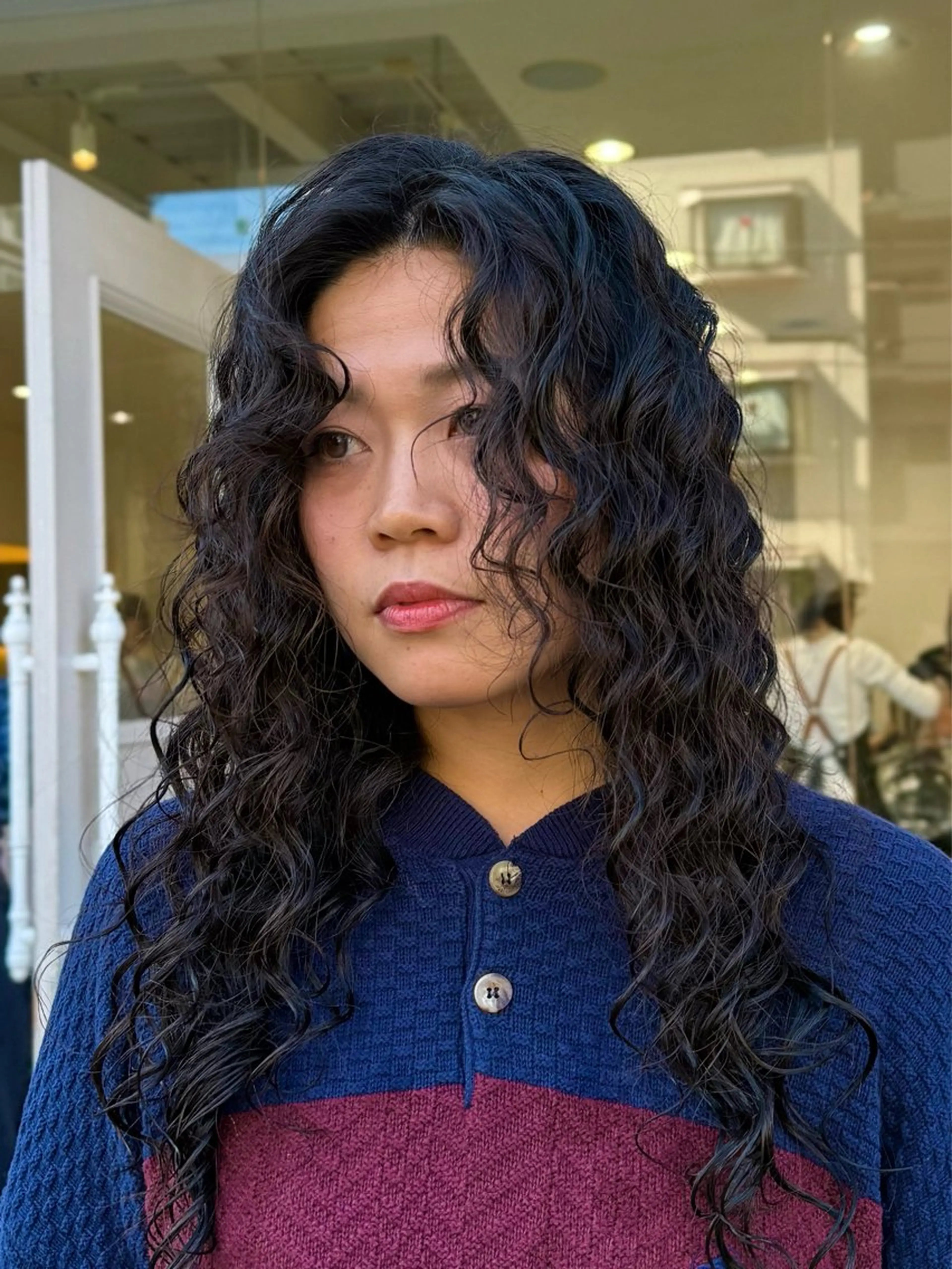 ロング パーマ スパイラルパーマ パーマ Tidehair茨木 Riruのヘアスタイル