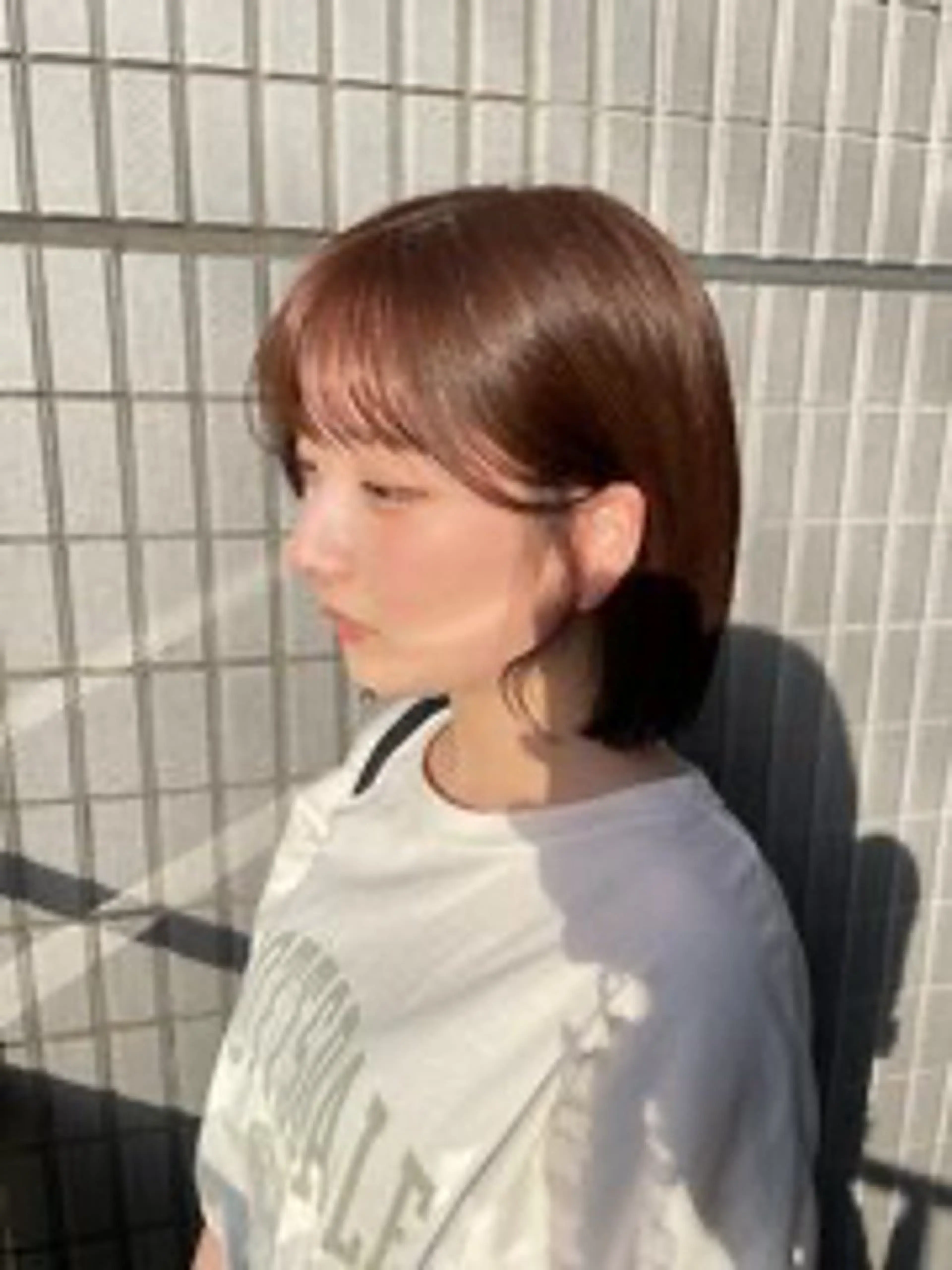 ミディアム カラー 渡邊 美優のヘアスタイル