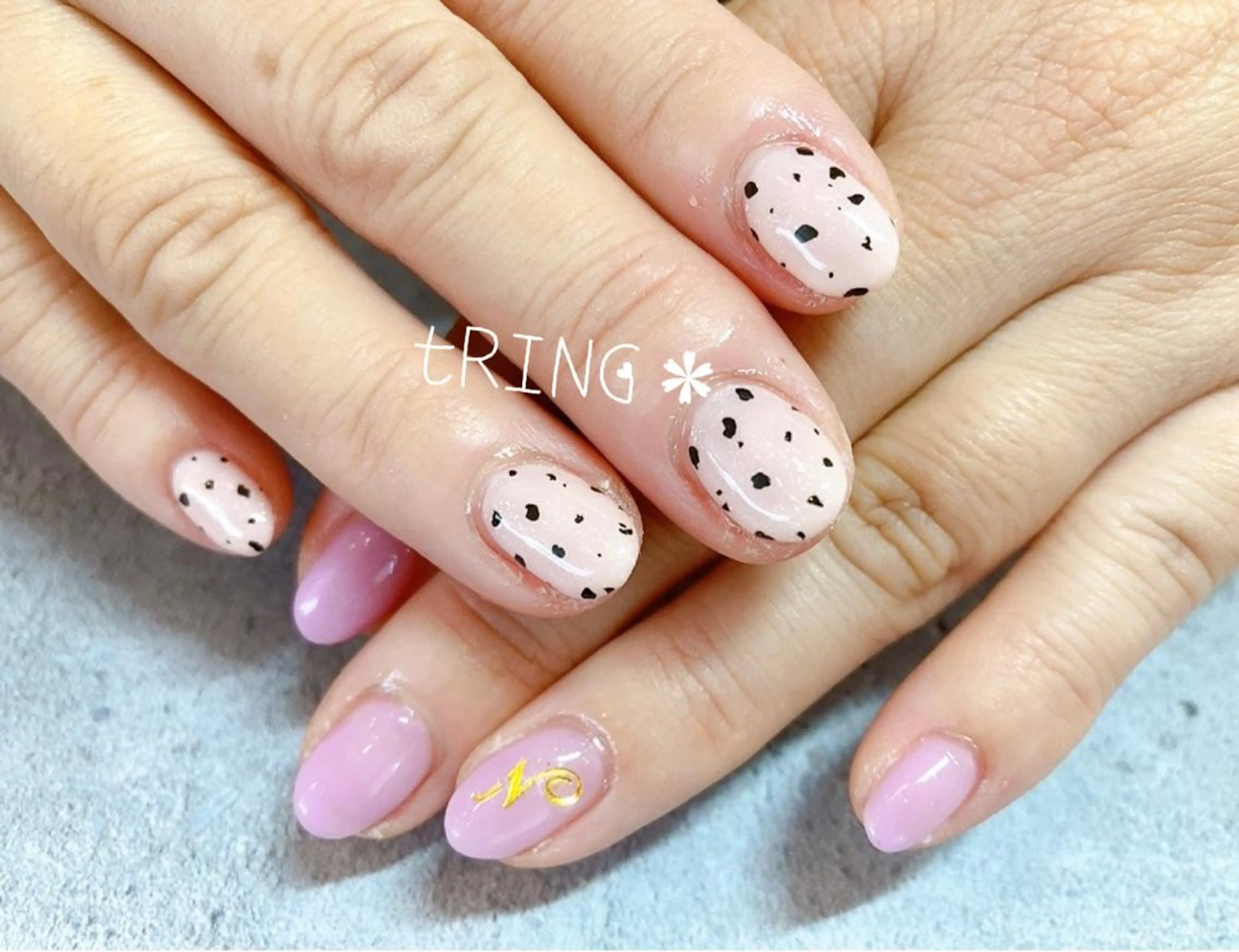 ネイル ハンドネイル tRING＊ しいの木台のネイルデザイン
