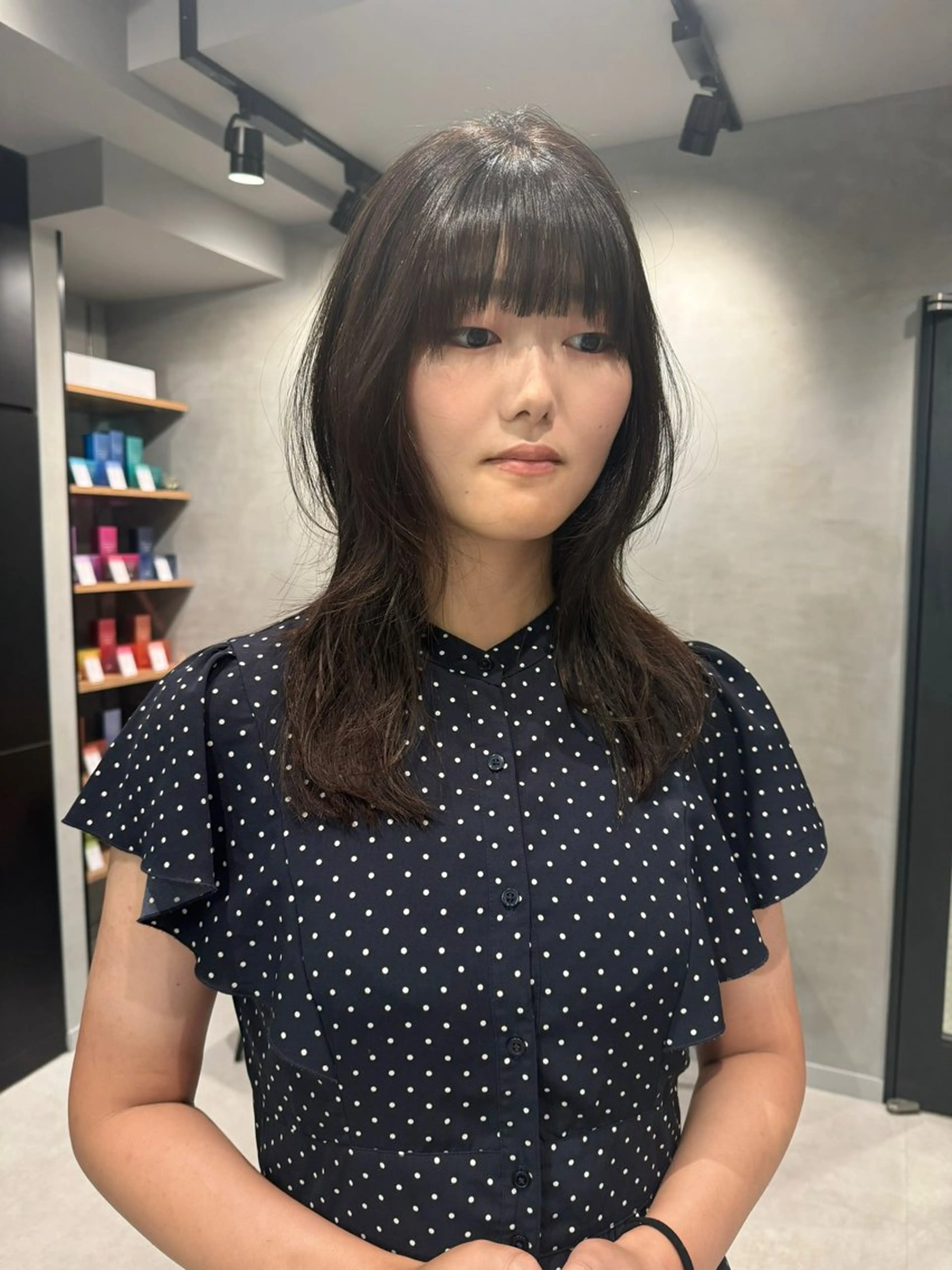 セミロング カラー カット ヘアカラー トリートメント レイヤー/ウルフ🤍 mayo.のヘアスタイル