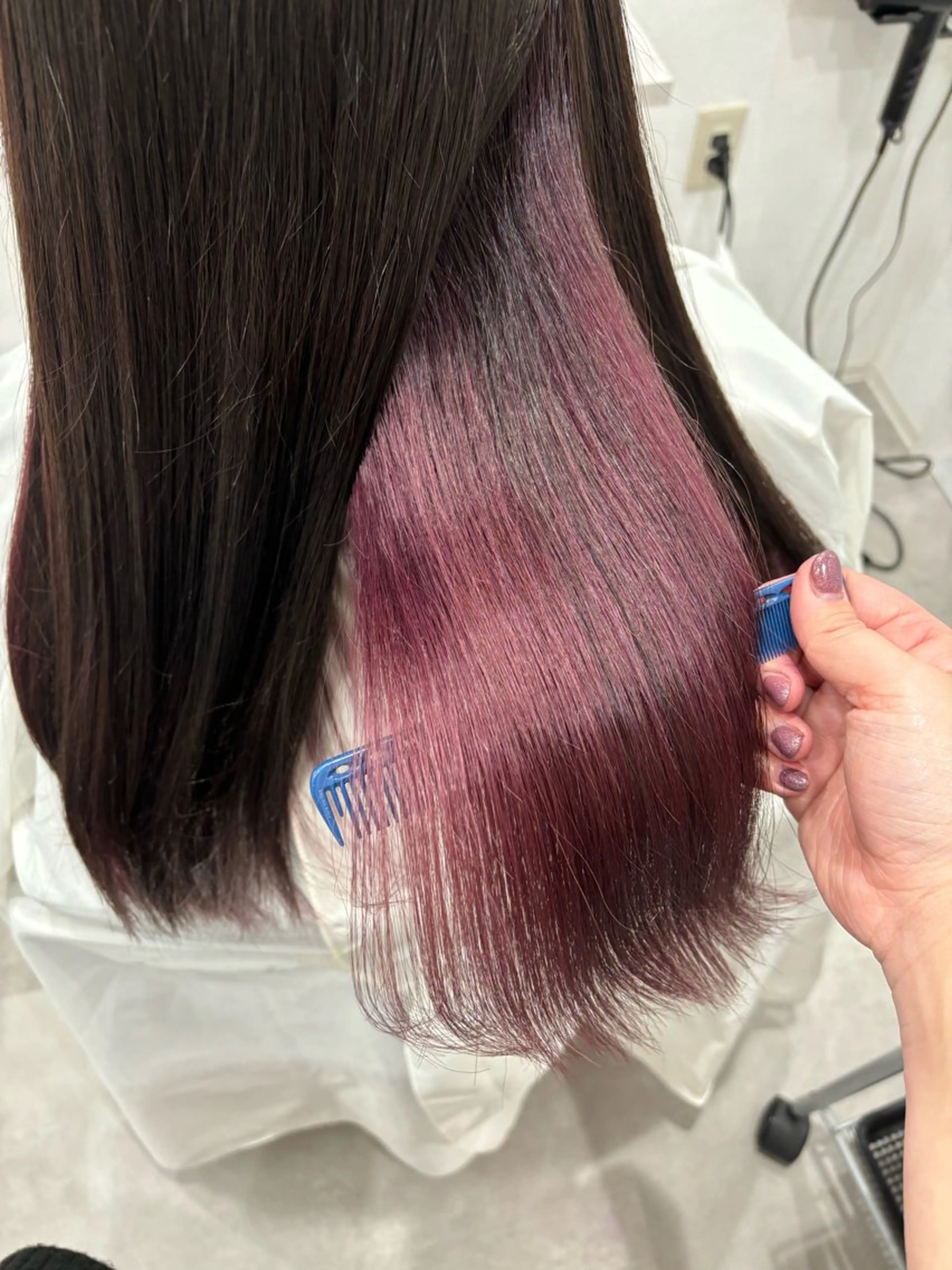 ロング カラー ブリーチ ヘアカラー トリートメント 髪質改善/透明感 カラー/内藤有須加のヘアスタイル