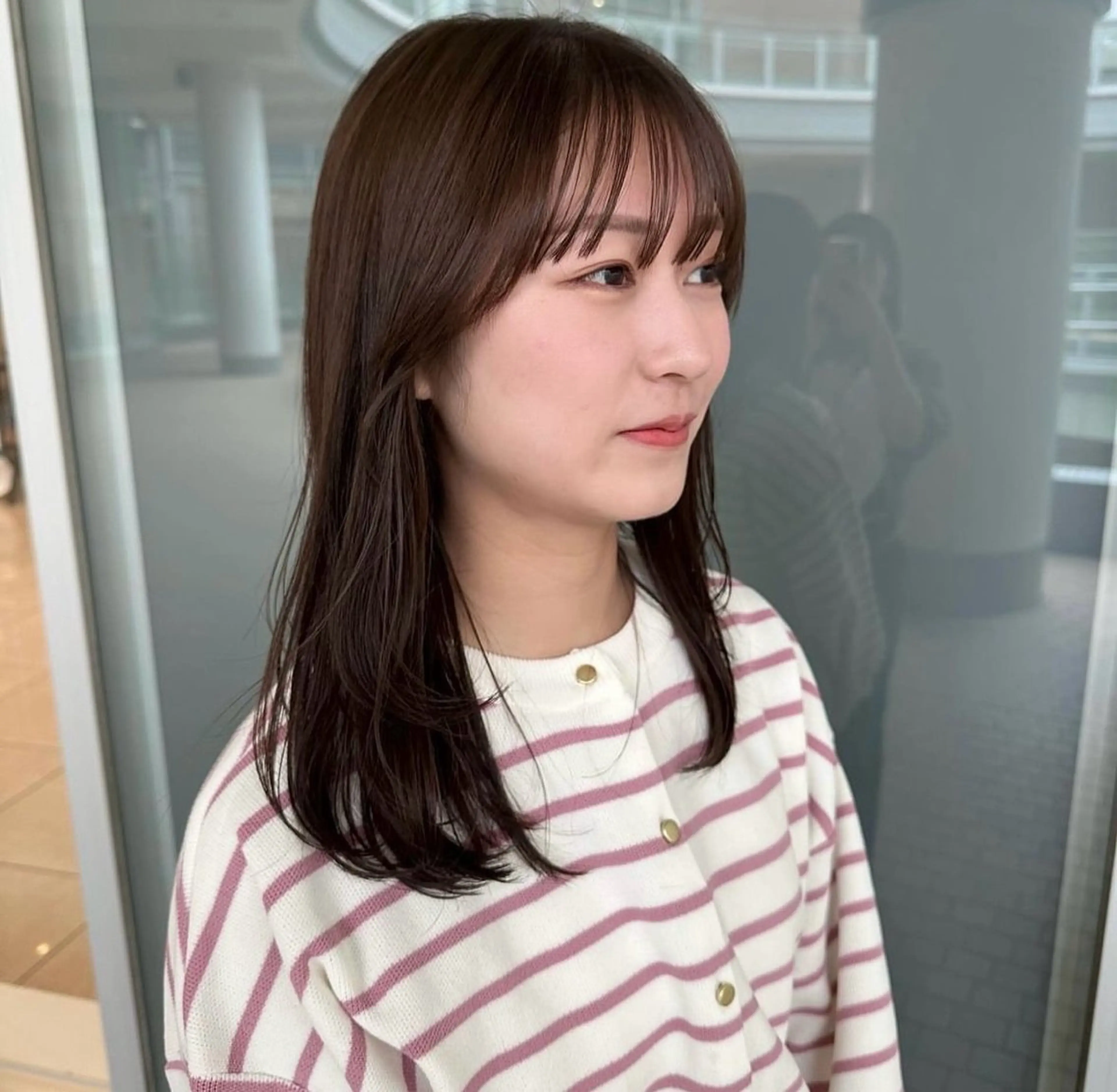 セミロング カラー K-two 谷町店所属・K-two谷町❄️ hinaのヘアスタイル