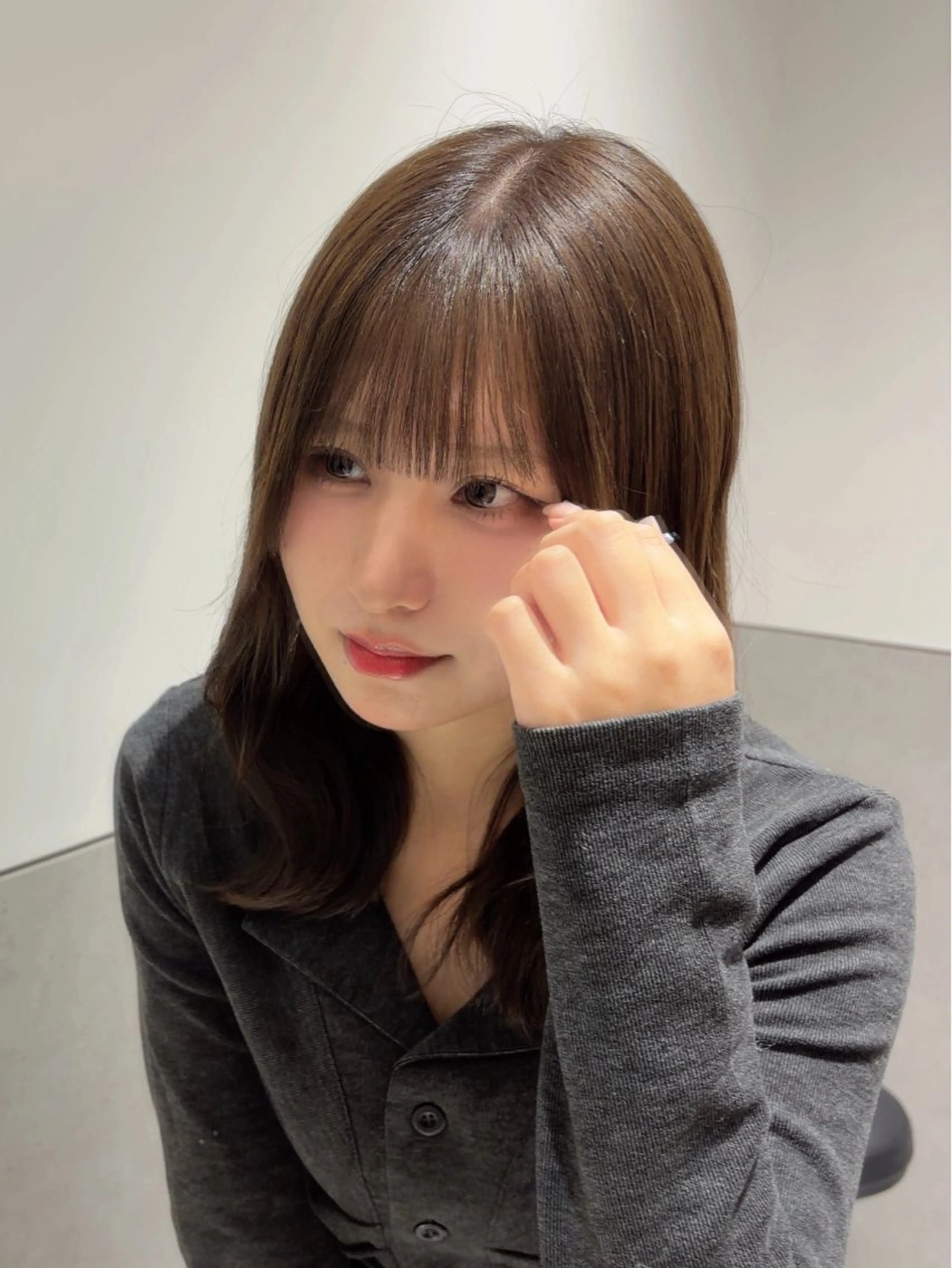 セミロング カラー SALOWIN 新宿三丁目me+所属・レイヤー/ボブ/ パーマ/HARUKAのヘアスタイル