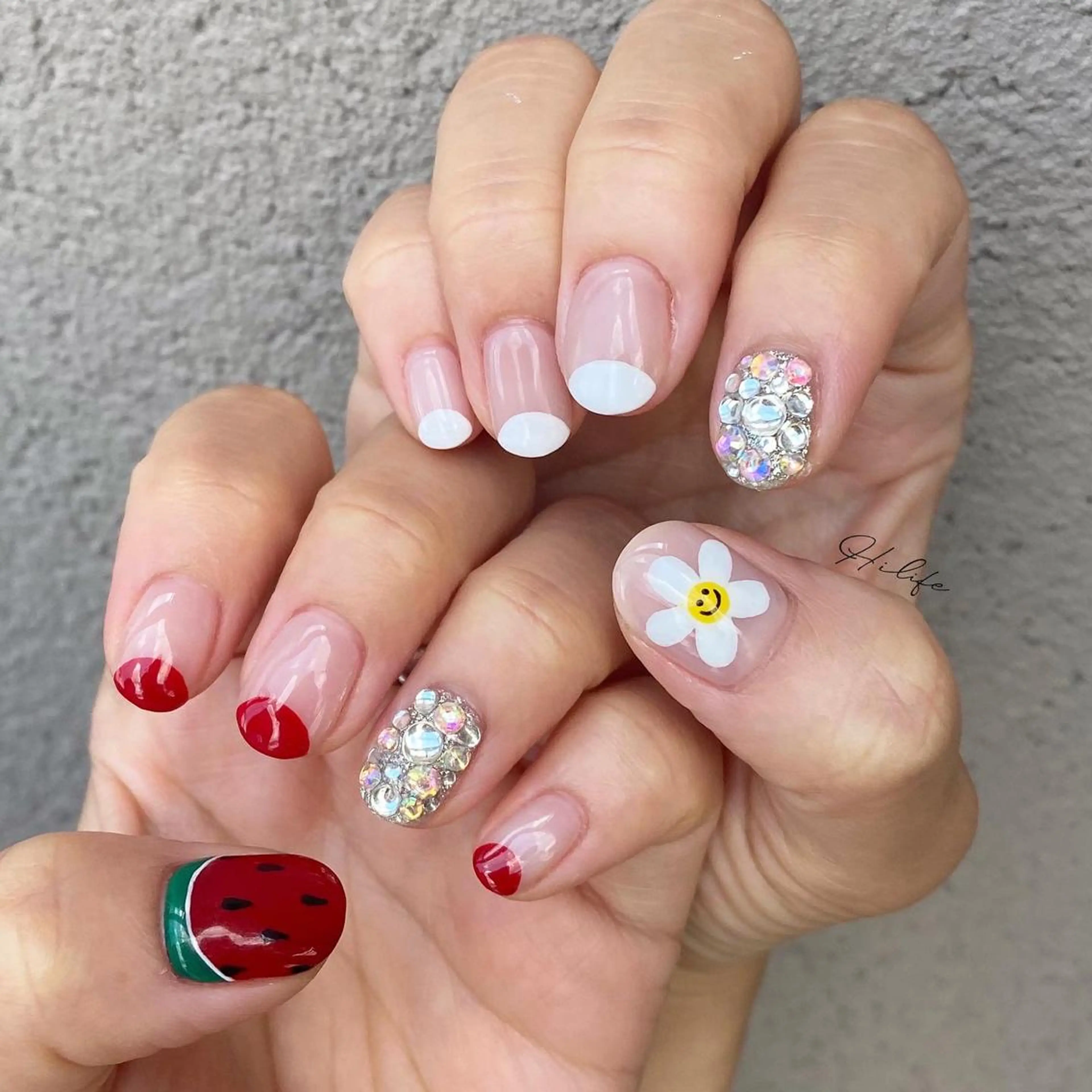 ネイル 夏ネイル ネイルチップ ハンドネイル Nail Adore.のネイルデザイン