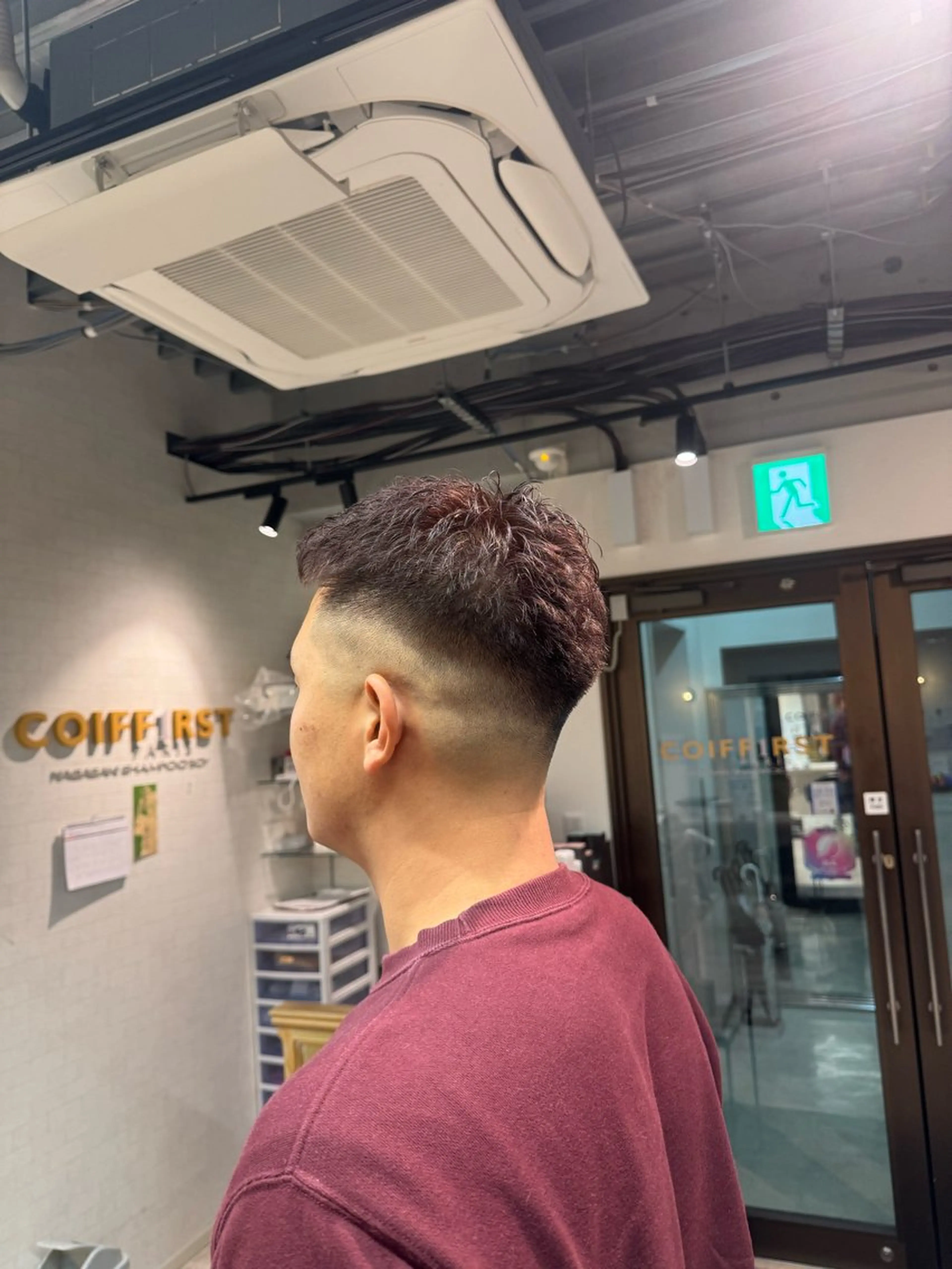 メンズ フェードカット 林 龍誠のヘアスタイル