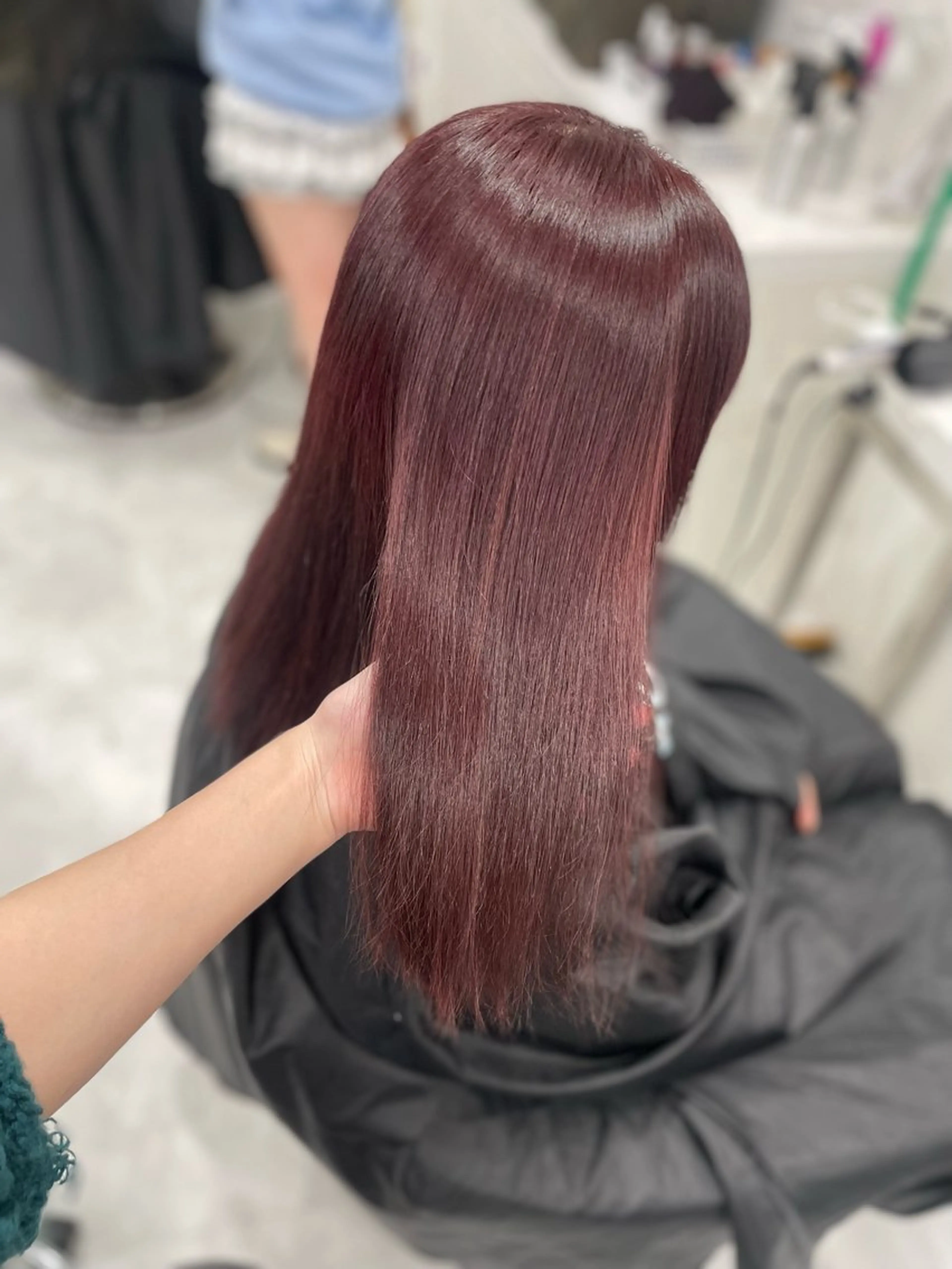 セミロング ケアカラー トリートメント 💗トレンドモテヘア Natsumi 💗のヘアスタイル