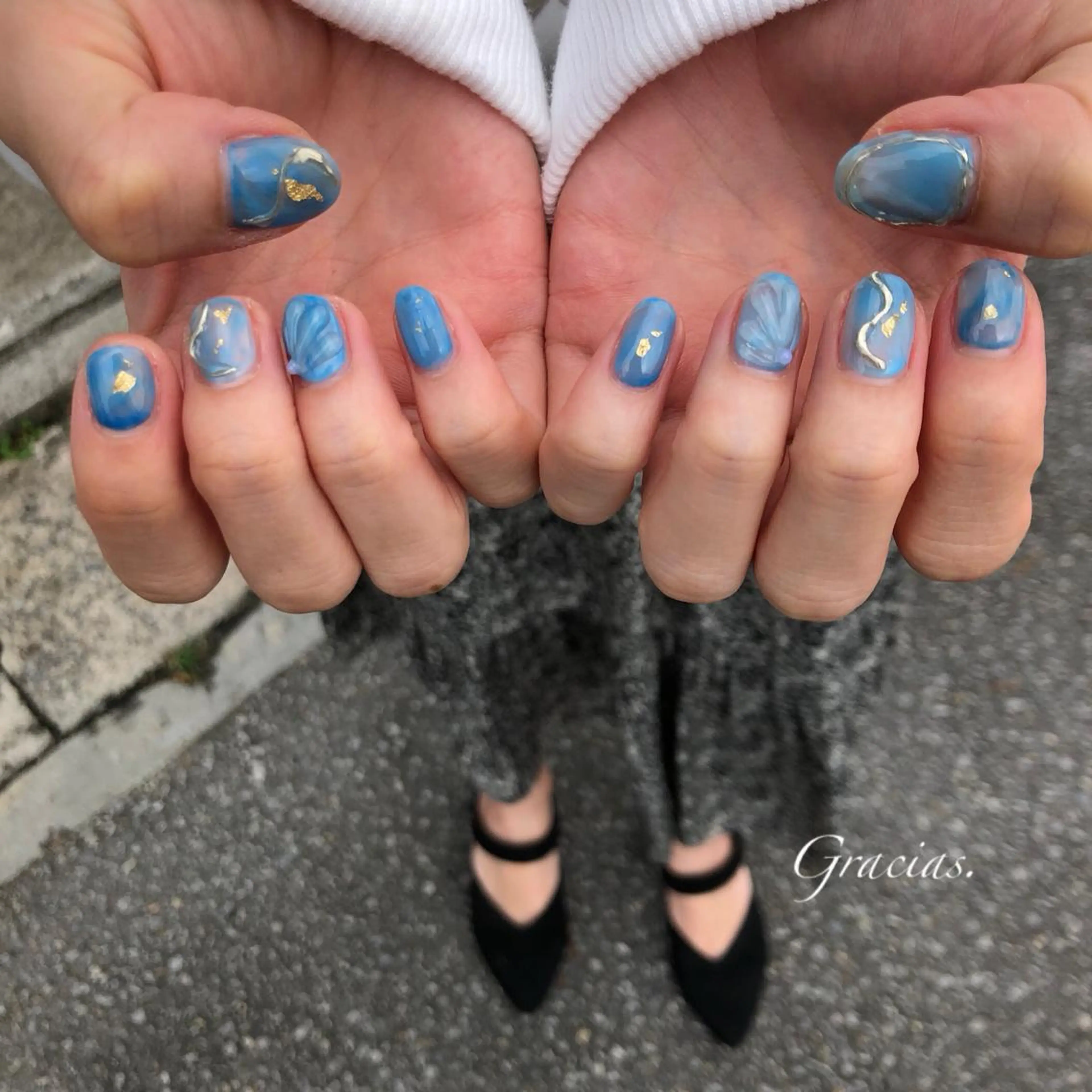 ネイル ハンドネイル Gracias. rieのネイルデザイン