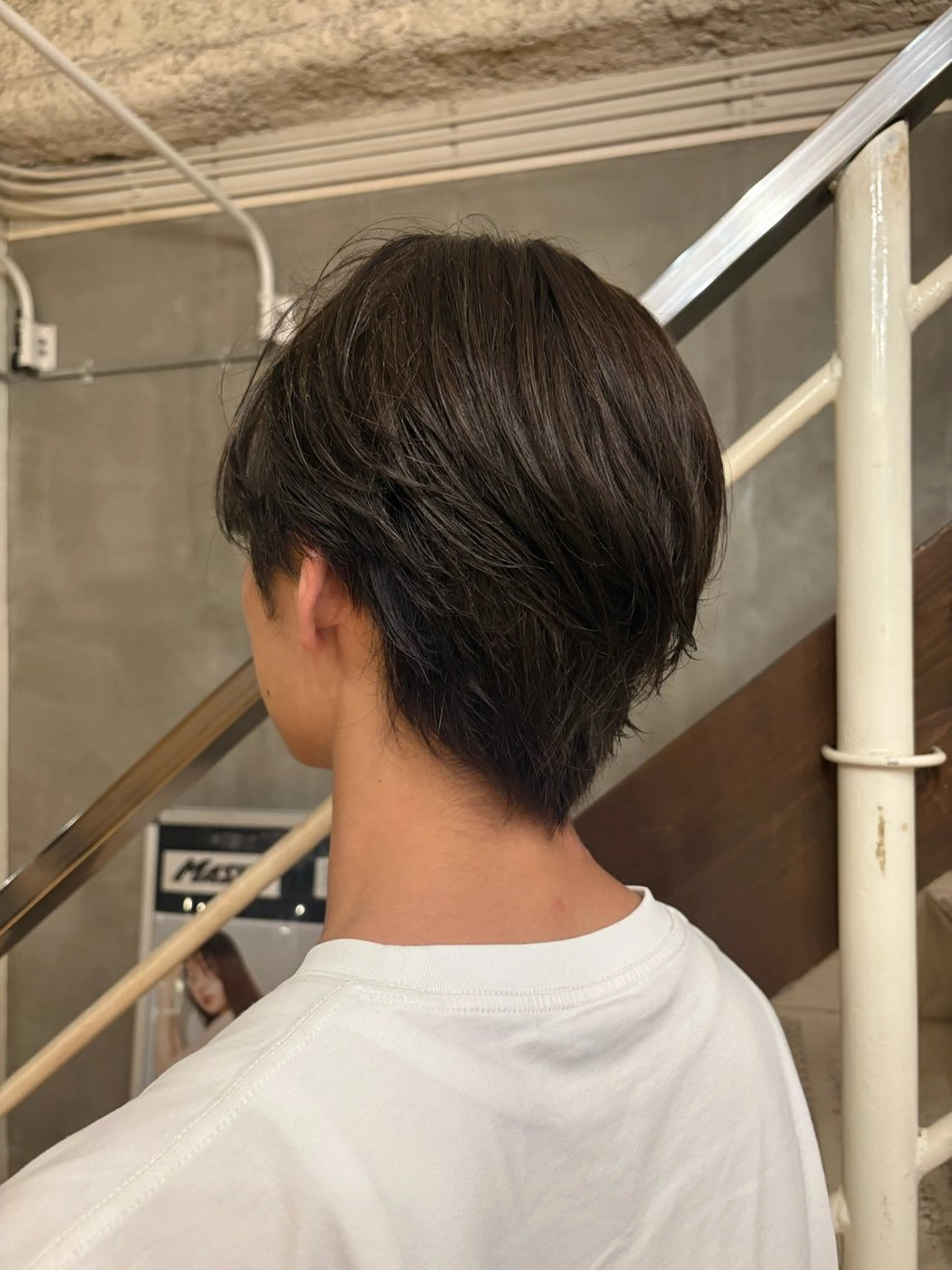 メンズ 玲音/ストレート/ ブリーチ/大阪のヘアスタイル