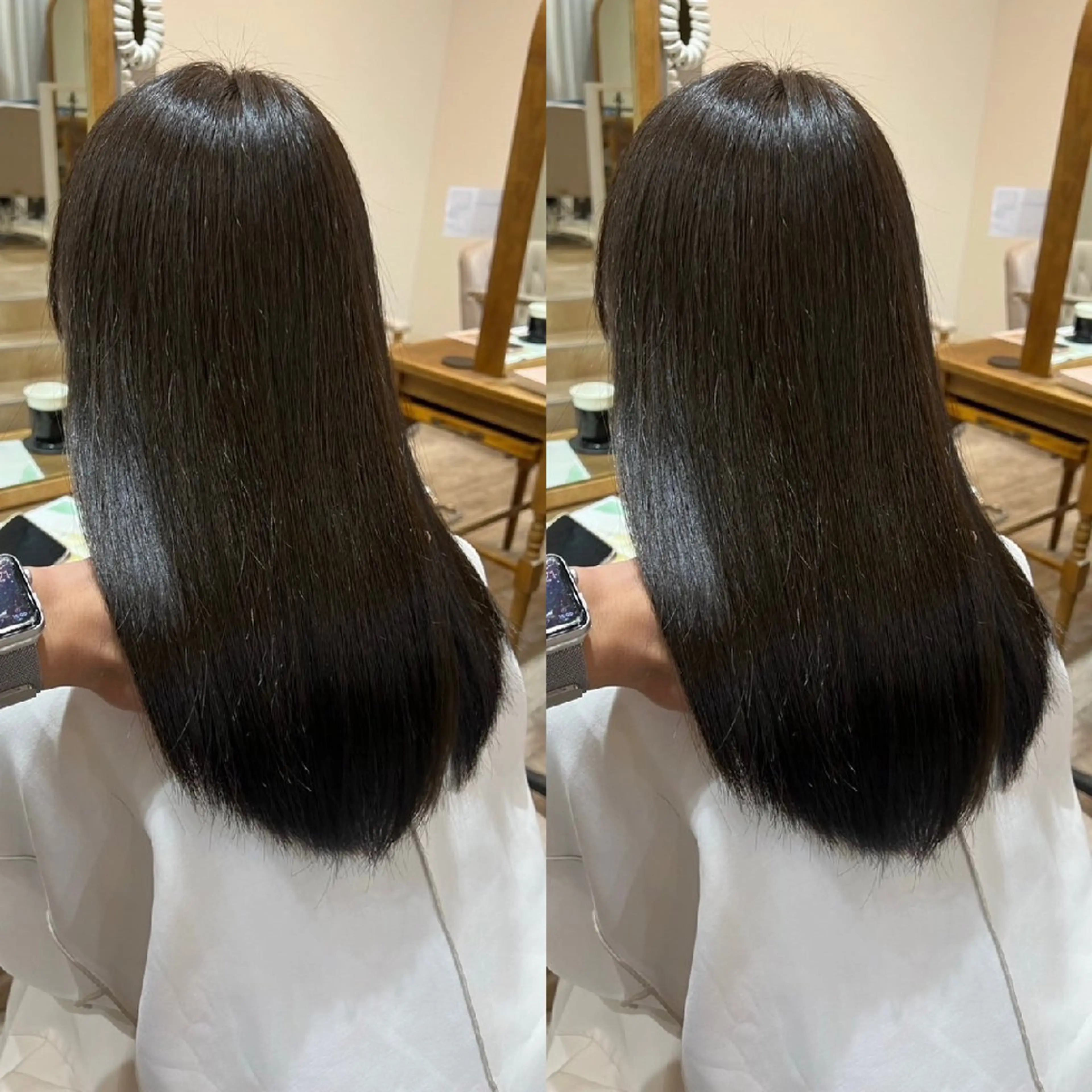 ミディアム 髪質改善 縮毛矯正 トリートメント 酸性ストレート 髪質カラー特化 akiのヘアスタイル