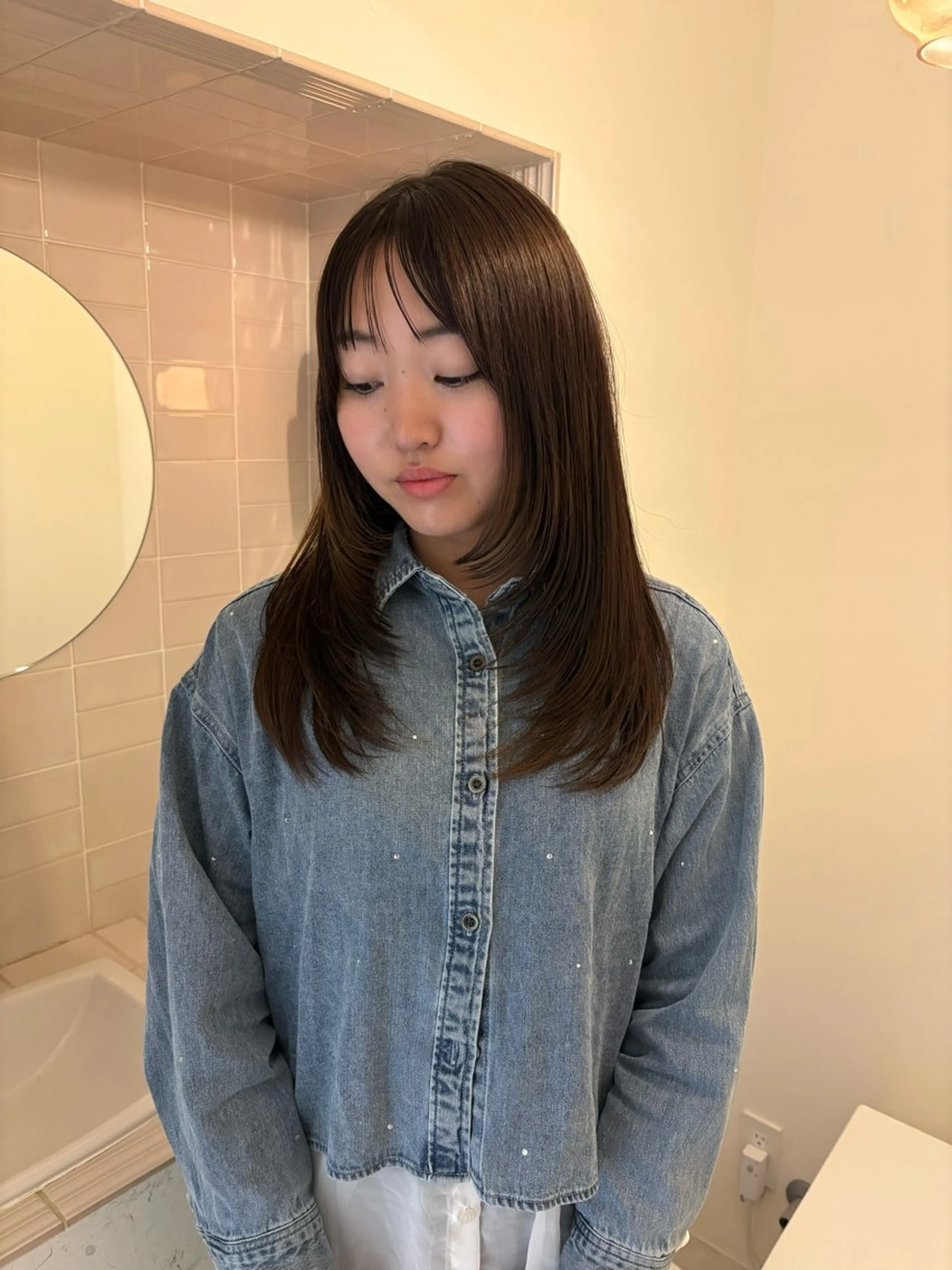 ロング カット 船越 愛のヘアスタイル