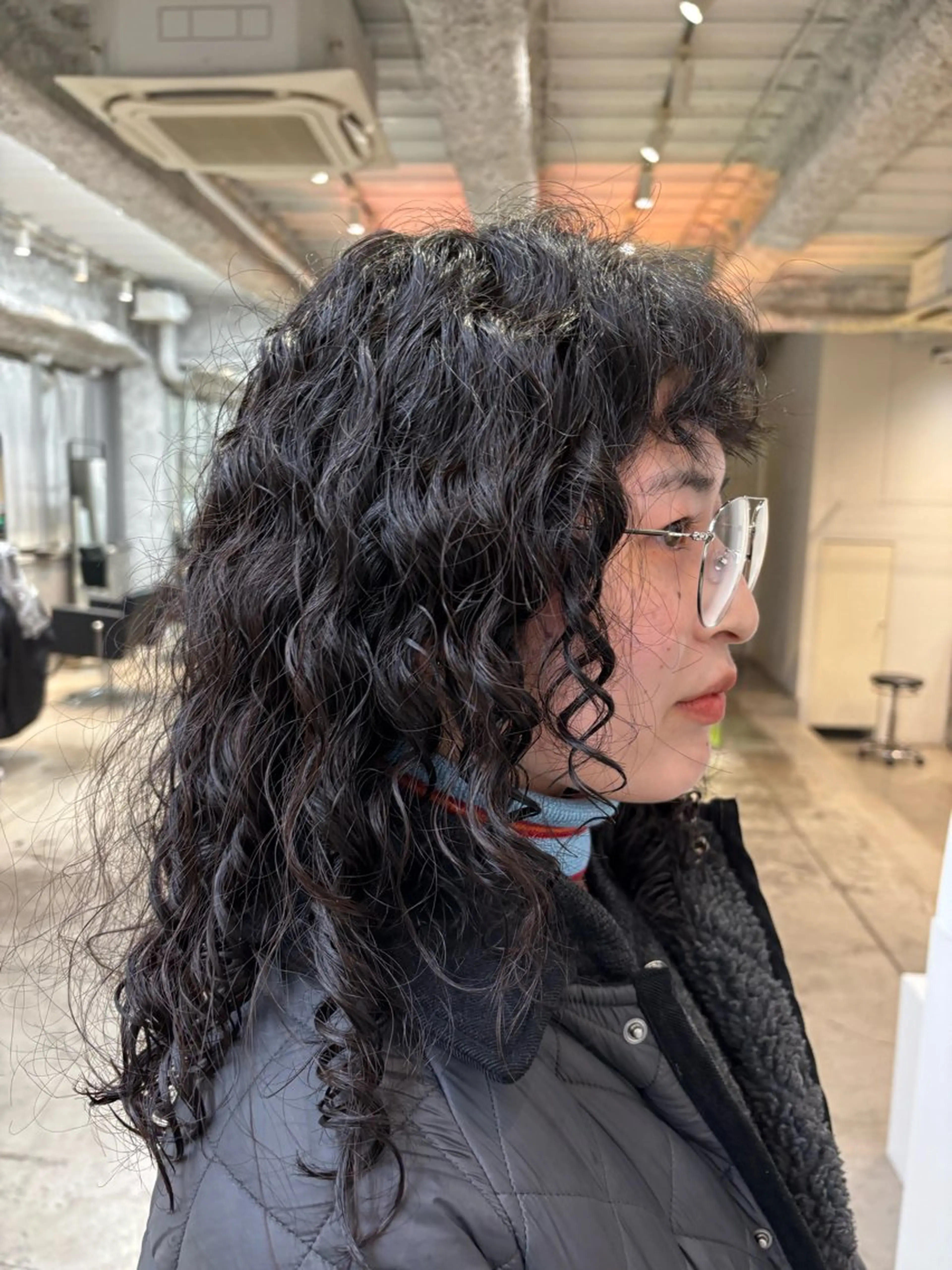 ロング パーマ カット パーマ ANY/須田麻人 /パーマスタイルのヘアスタイル