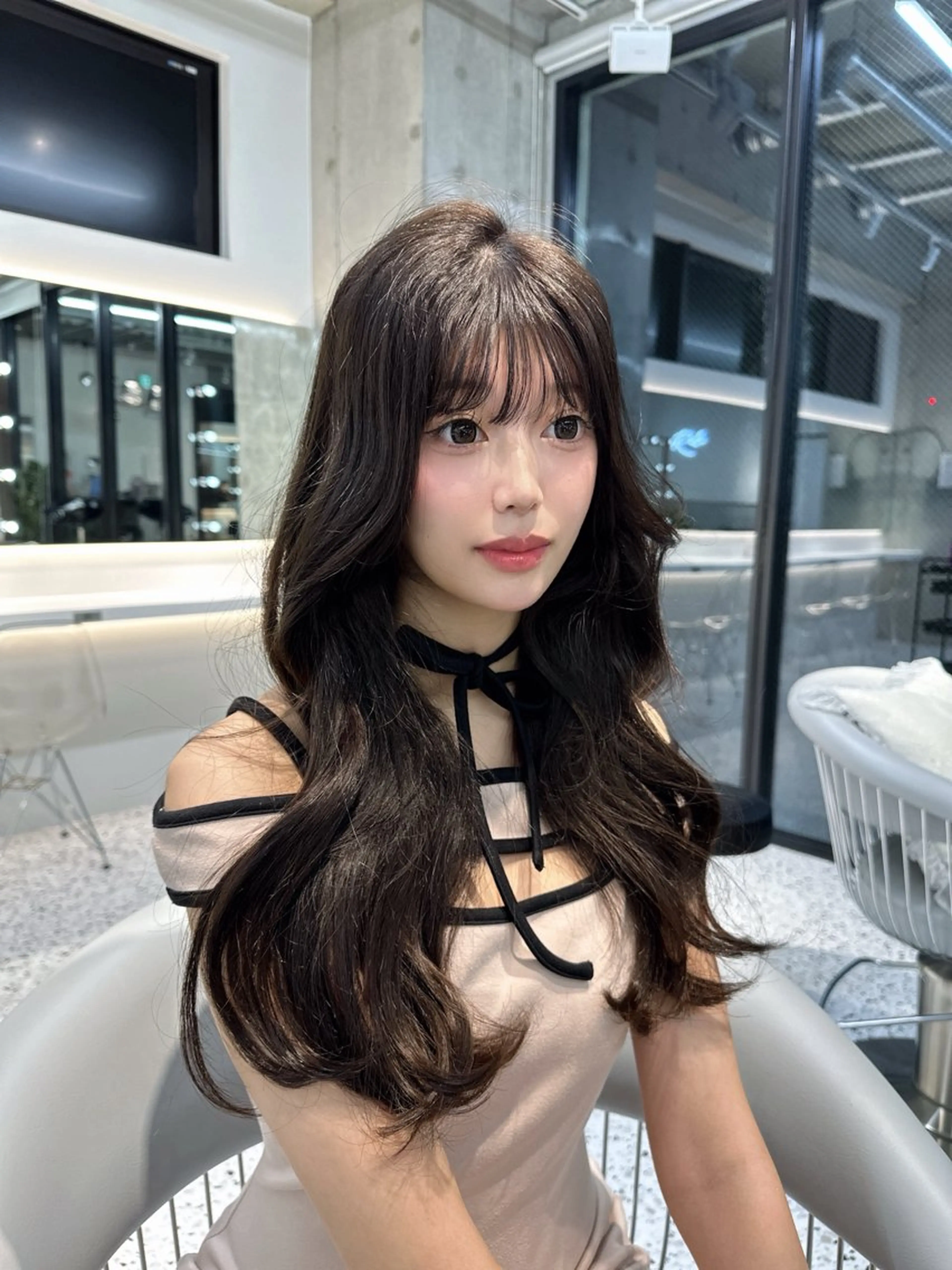 ロング yui🎀ブリーチ なしベージュ／博多のヘアスタイル