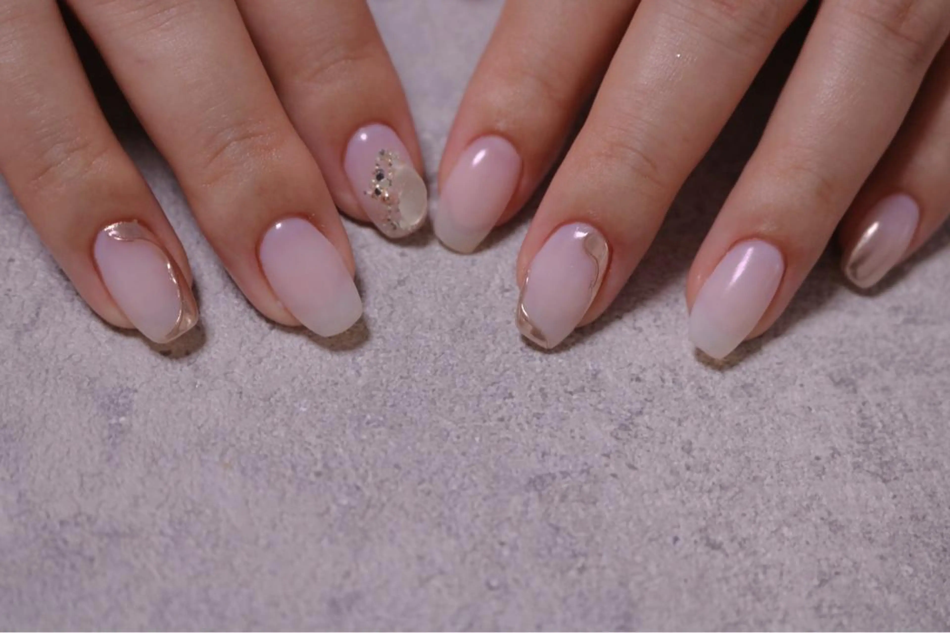 ネイル オーロラネイル カジュアル ジェルネイル マグネットネイル マットネイル MH Nailのネイルデザイン