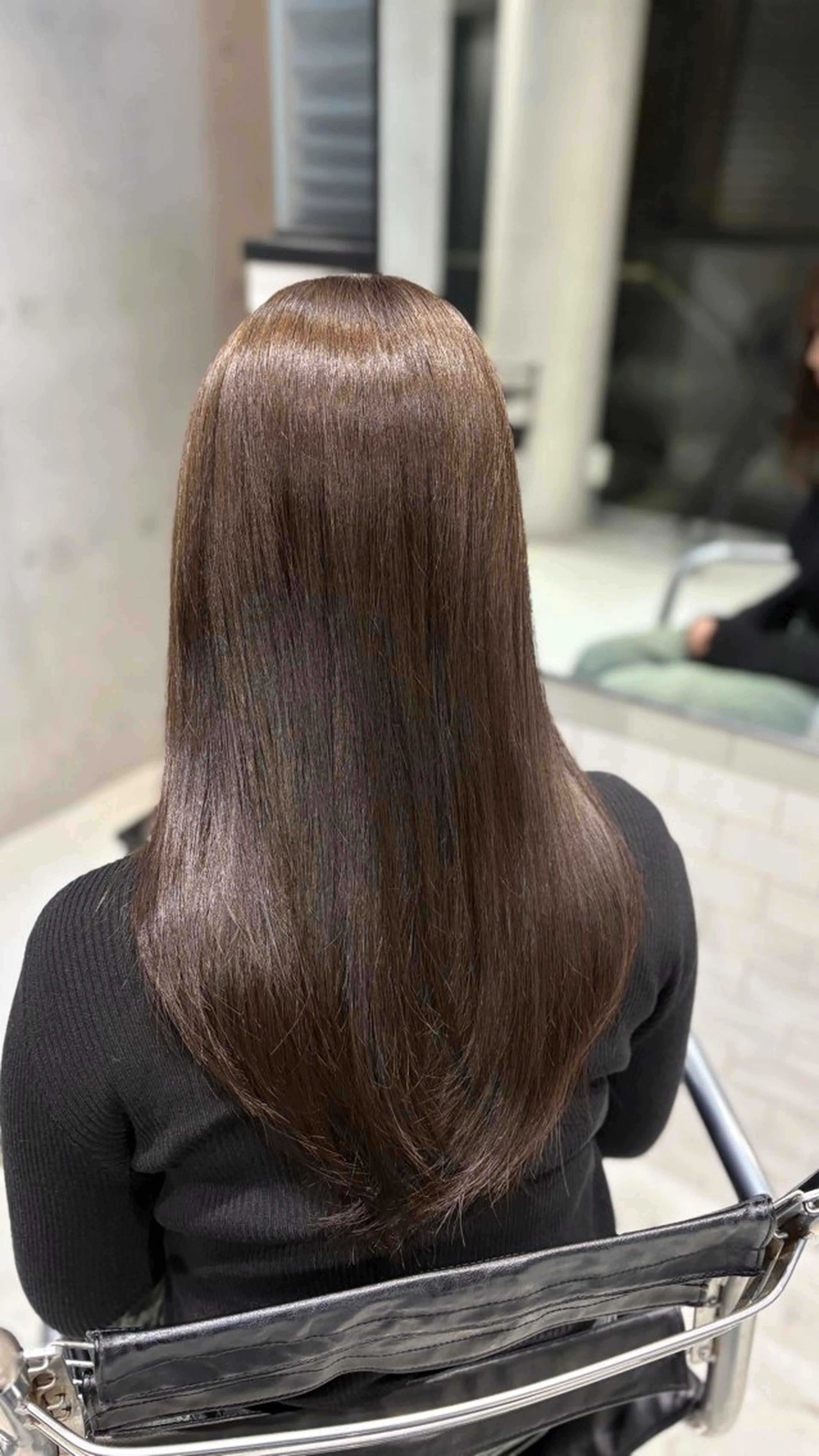 ロング カラー パーマ カット トリートメント レイヤー/グレージュ 髪質改善/コウスケのヘアスタイル