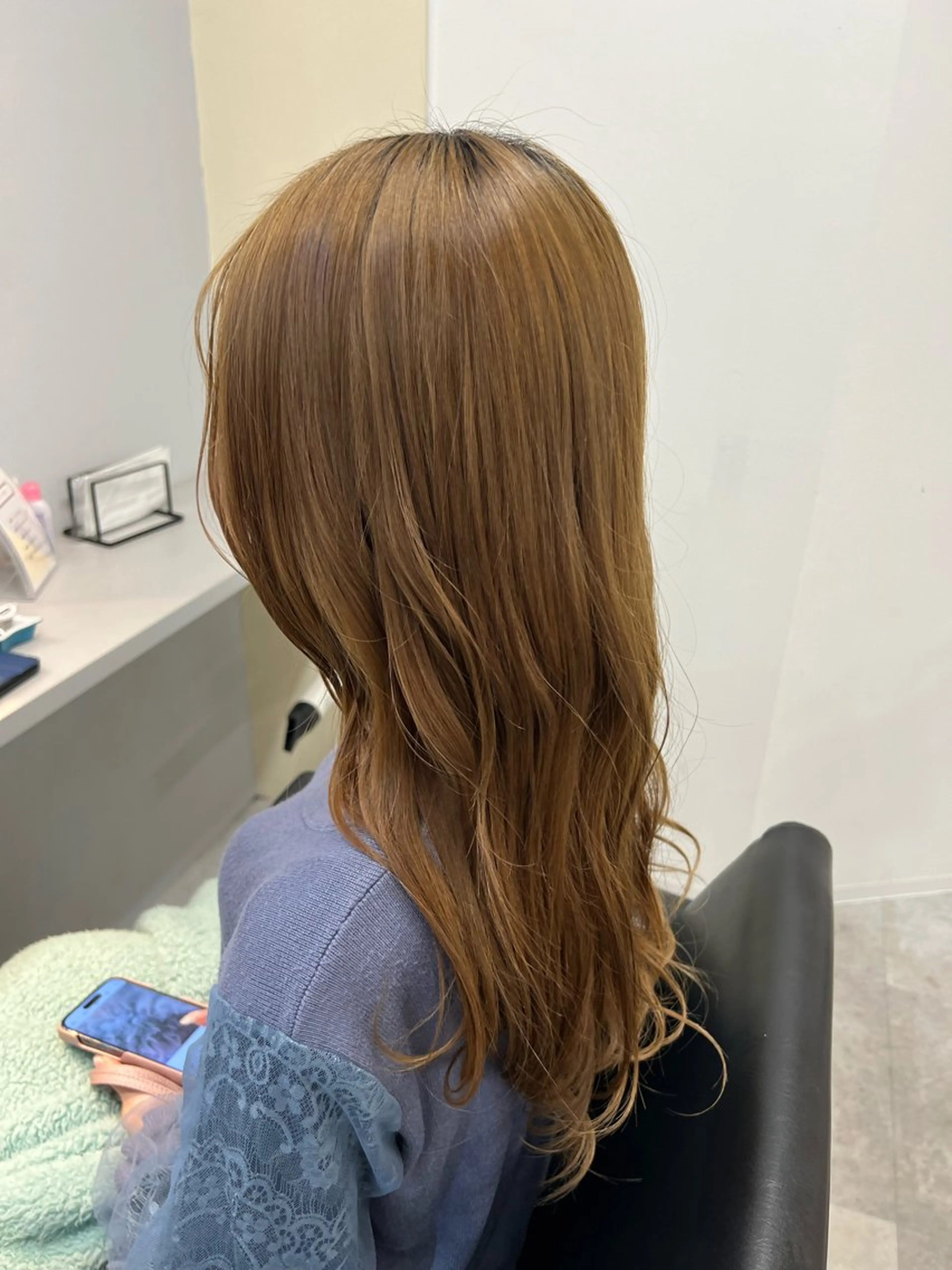 セミロング ideal心斎橋 川田友美のヘアスタイル