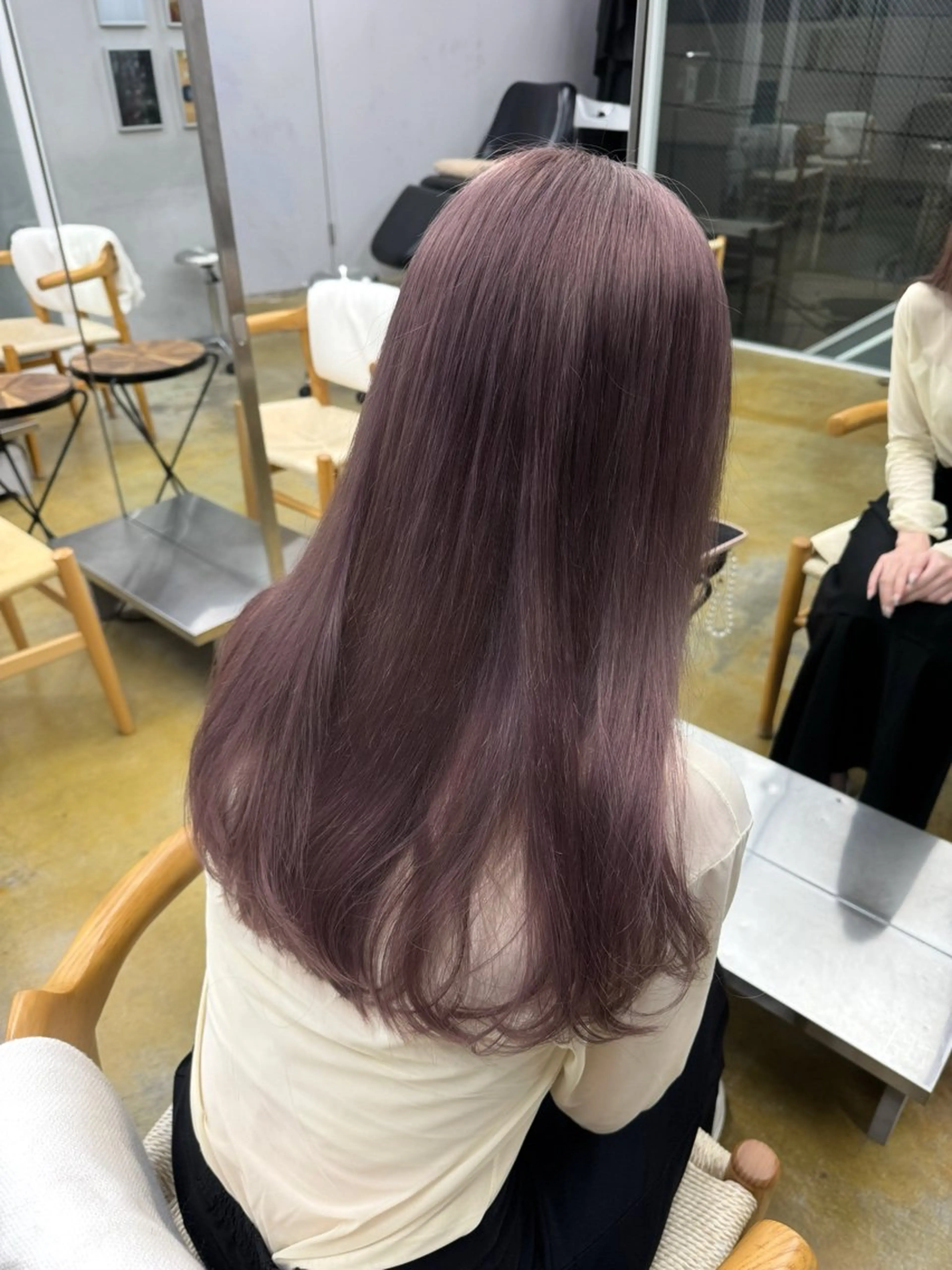 カラー 透明感カラー ラベンダーカラー ピンクカラー ピンクラベンダー ヘアカラー 髪質改善カラー♡/ 縮毛矯正/珠貴のヘアスタイル