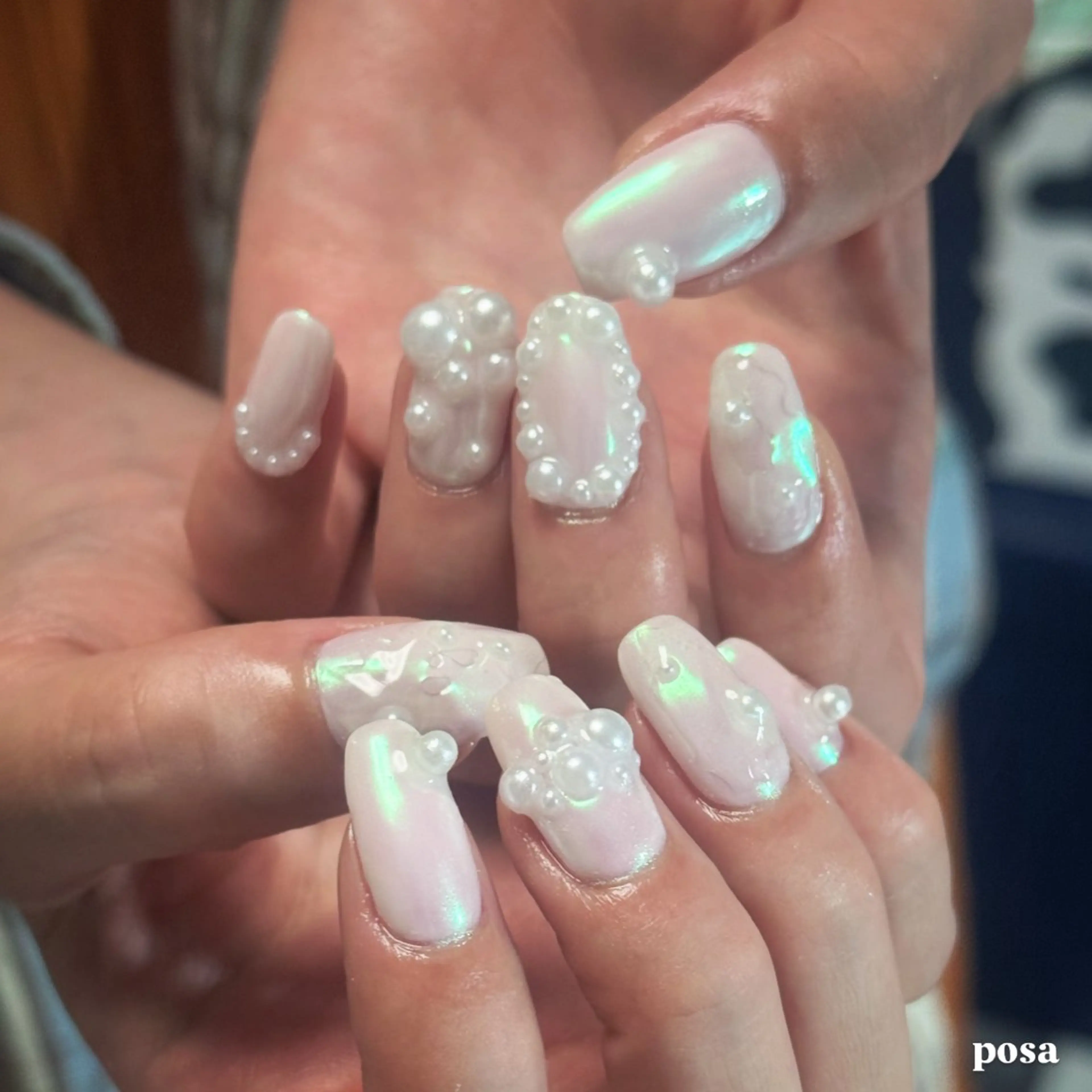 ネイル シンプルネイル ハンドネイル posa nail モエミのネイルデザイン