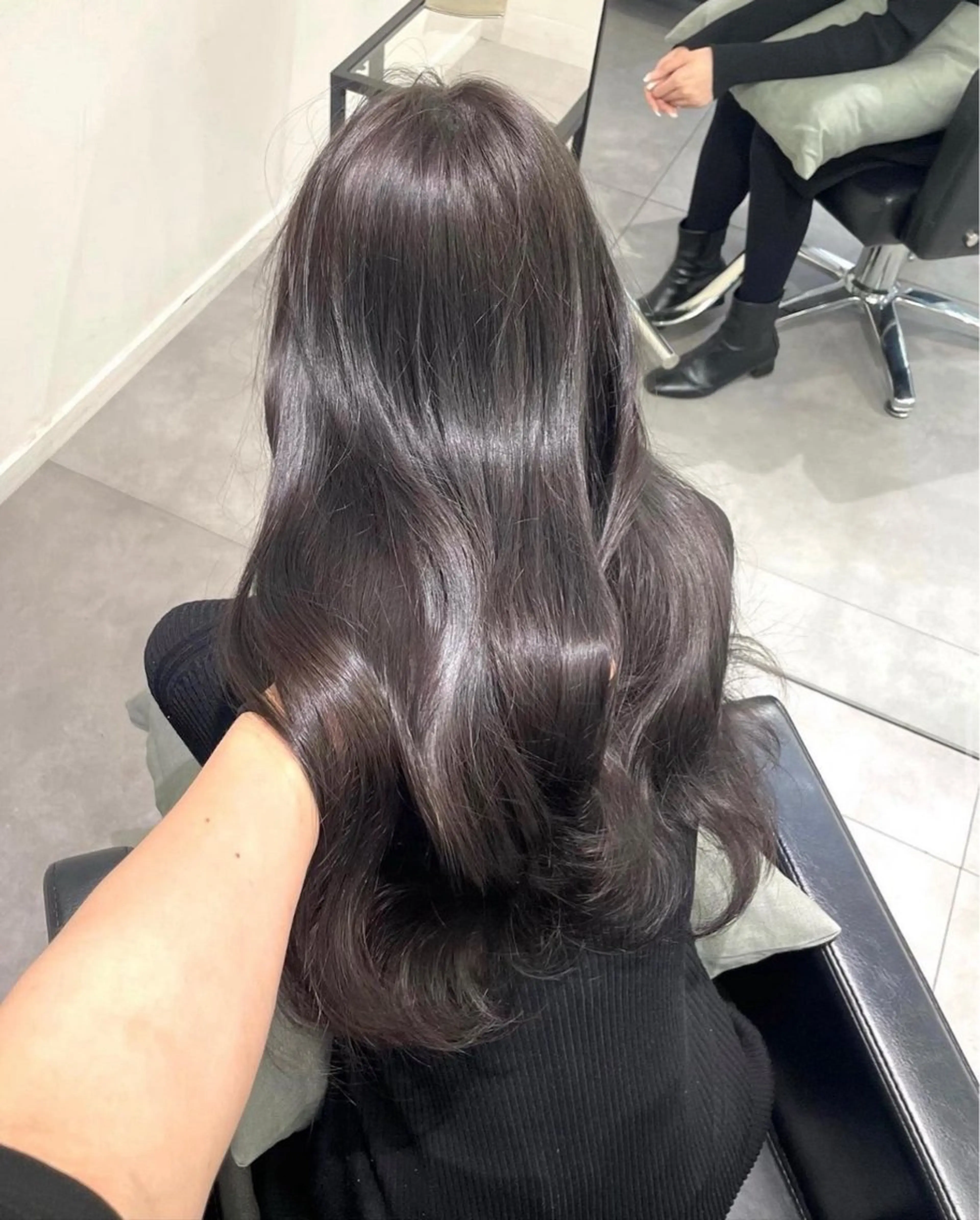 ロング カラー AHNKISM所属・レイヤーカット💎 髪質改善のヘアスタイル