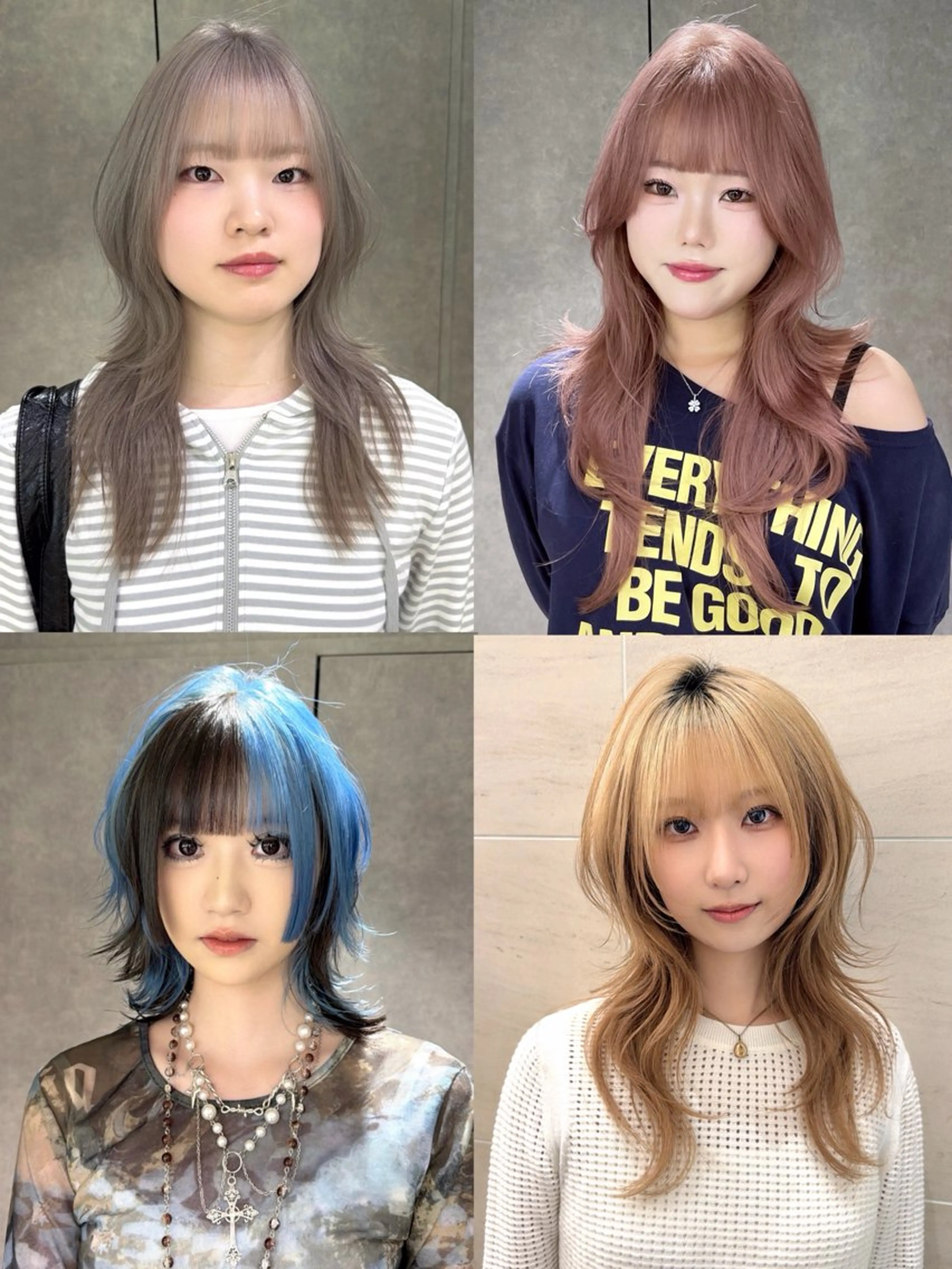 カラー ハイトーンカラー カット ヘアカラー yu-kaハッシュ カット/韓国レイヤーのヘアスタイル