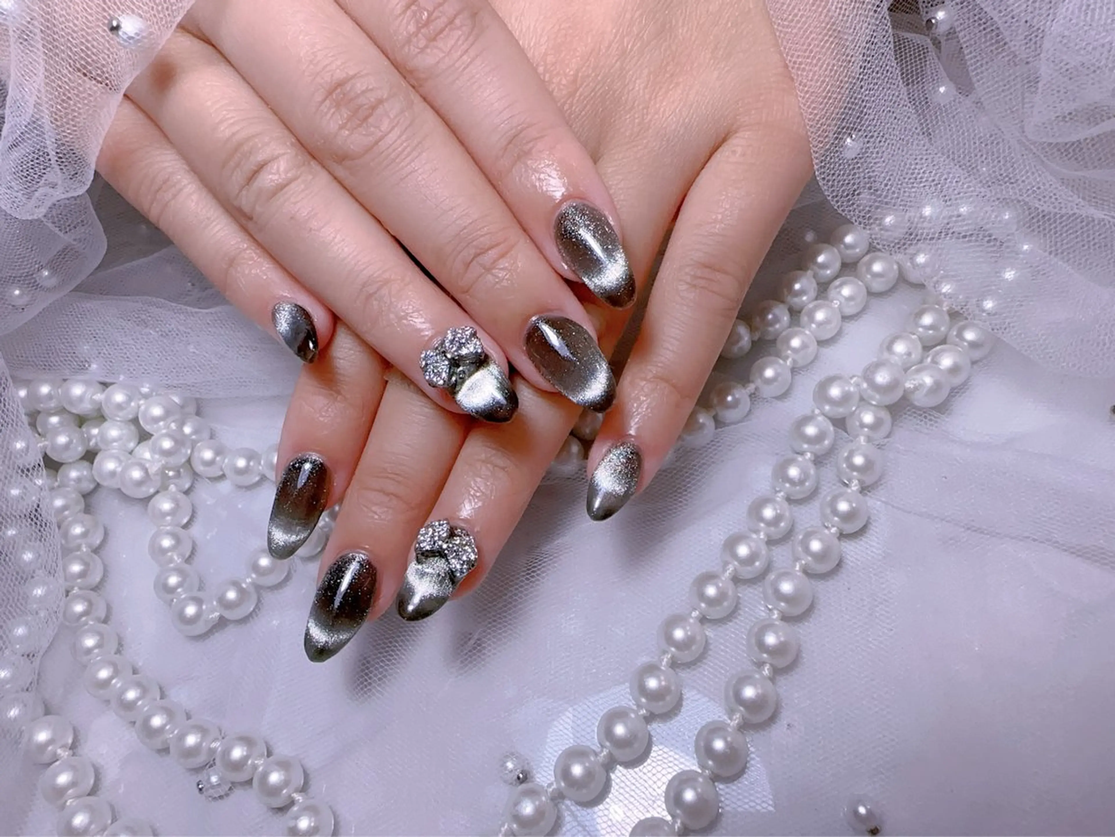 ネイル 長さ出し マグネットネイル ネイルチップ ハンドネイル You&Me Miyuのネイルデザイン