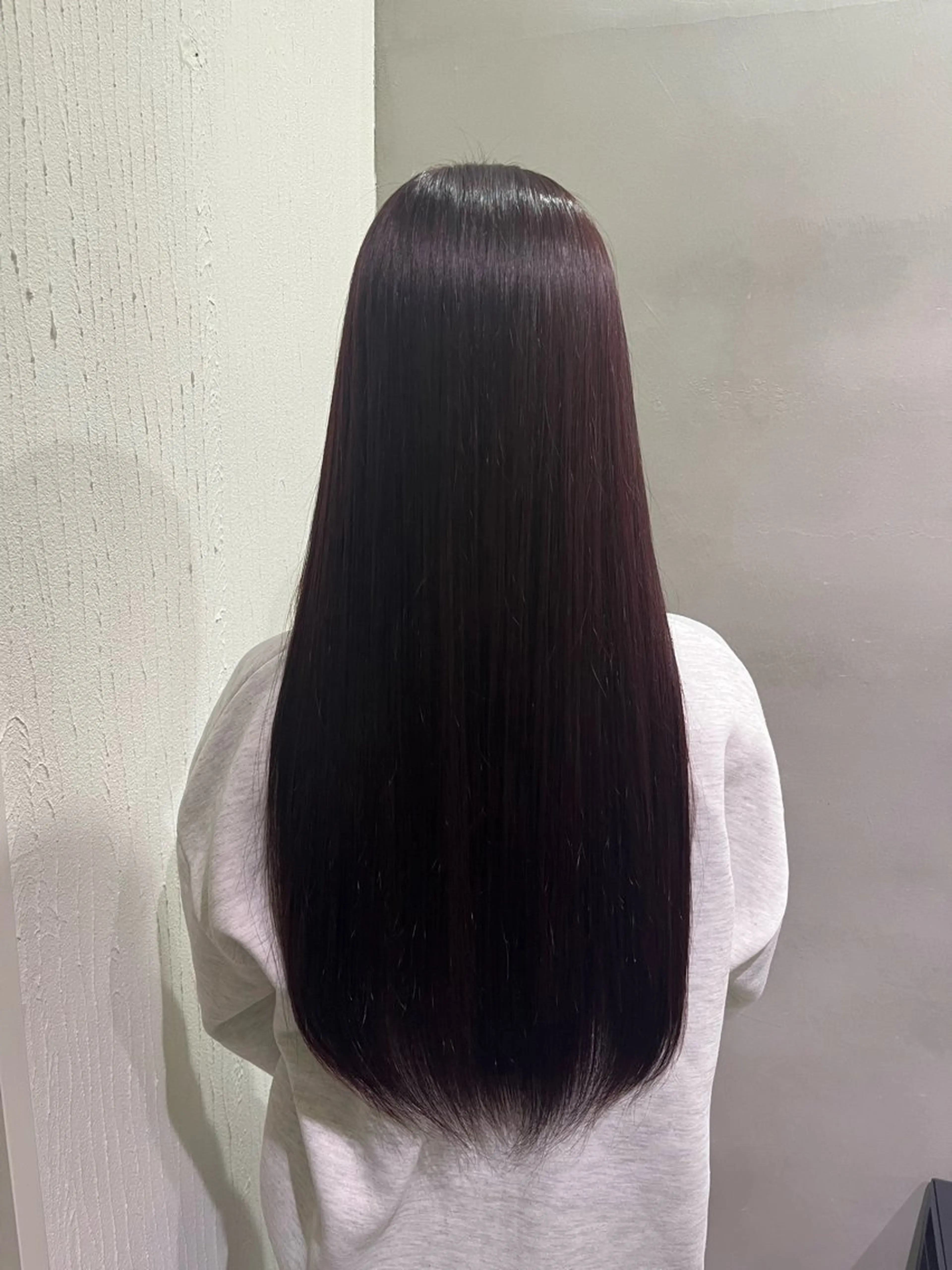 ロング カラー 猪口 純のヘアスタイル