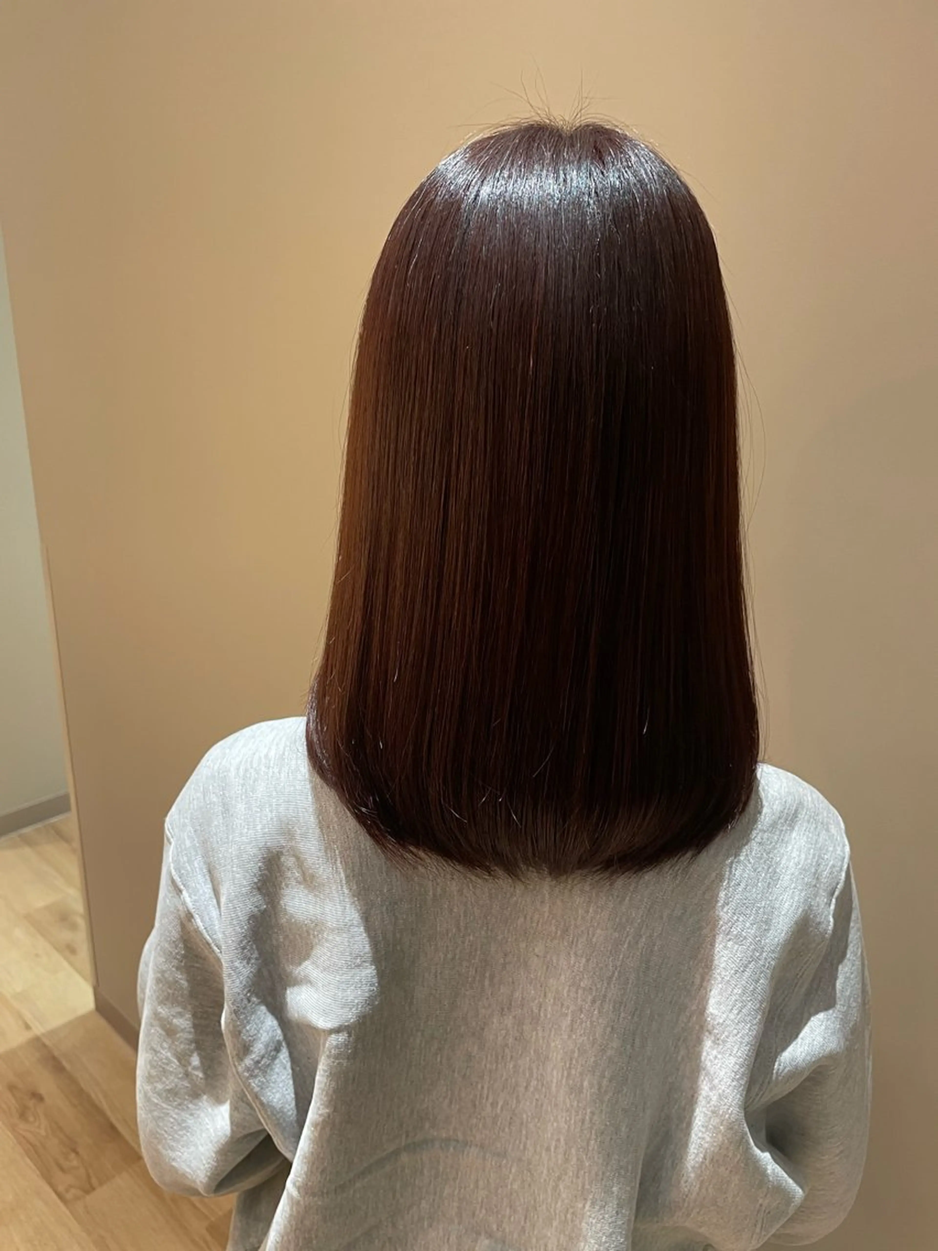 カラー ブラウンカラー オレンジ オレンジブラウン 黒島優香🦋 /縮毛矯正/髪質改善のヘアスタイル