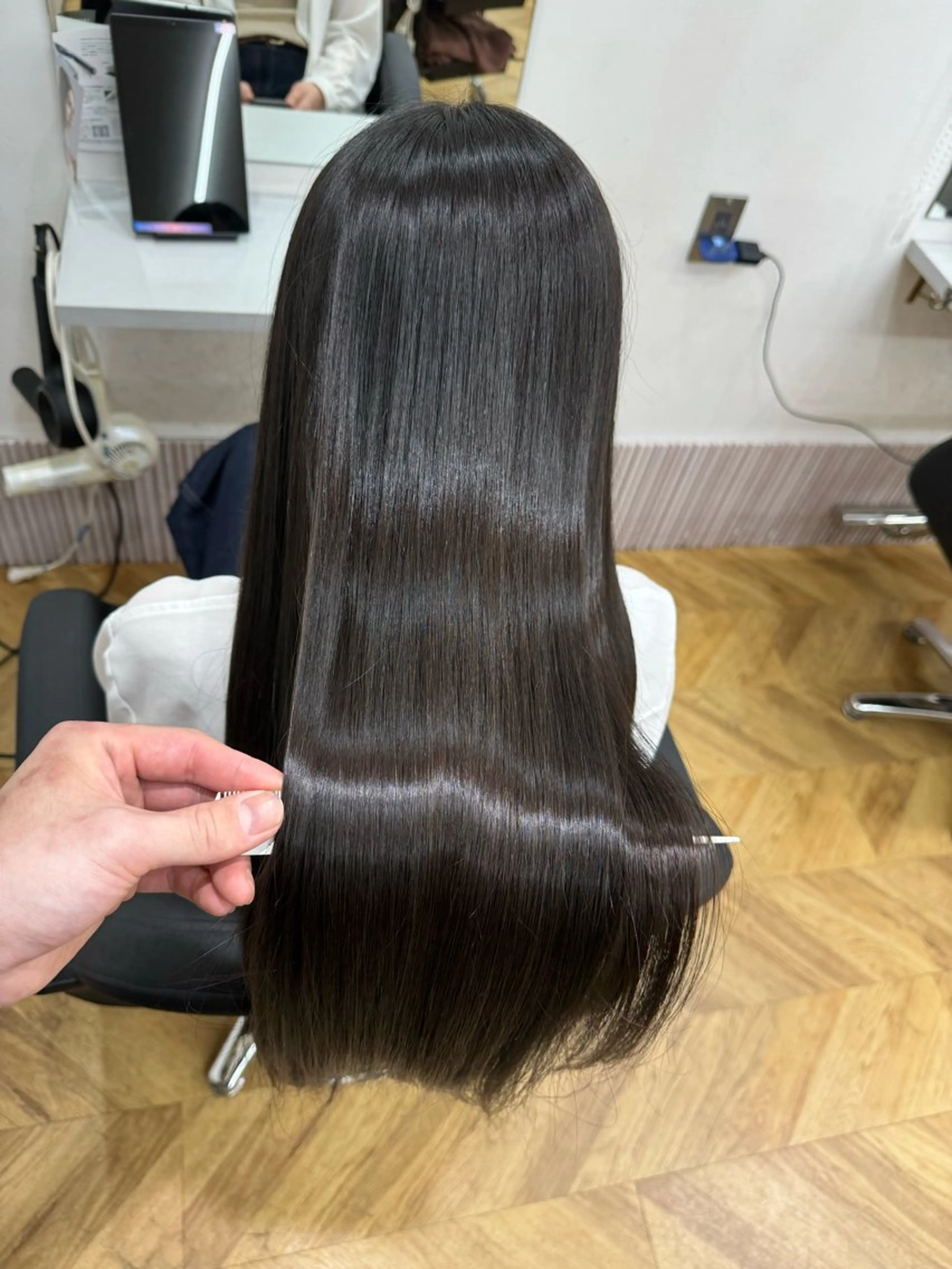 ロング レイヤーカットモデル 募集/藤原一真のヘアスタイル