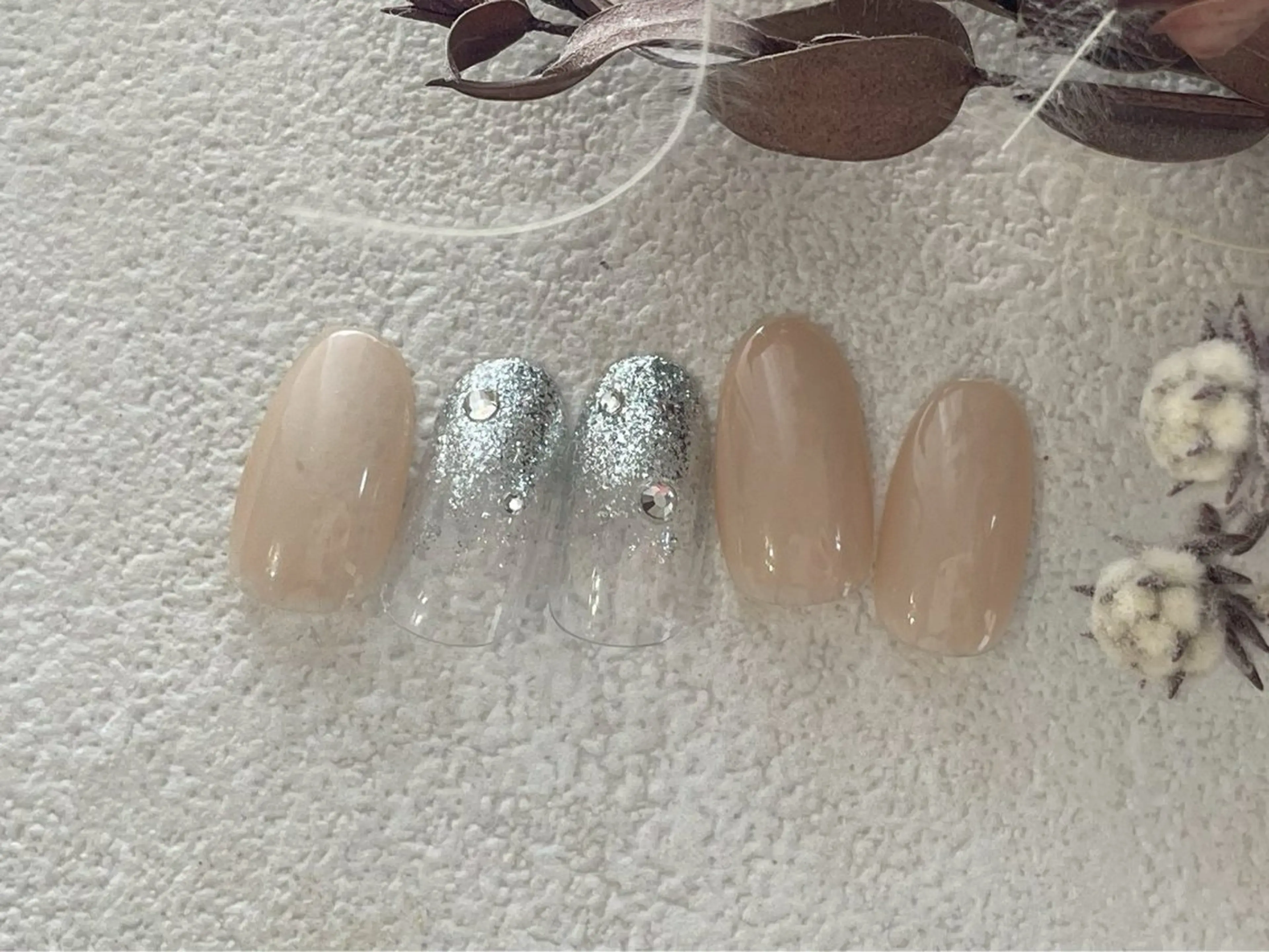 ネイル オーロラネイル 桜ネイル フラワーネイル フットネイル フレンチネイル ハンドネイル kiki nail たまプラーザのネイルデザイン