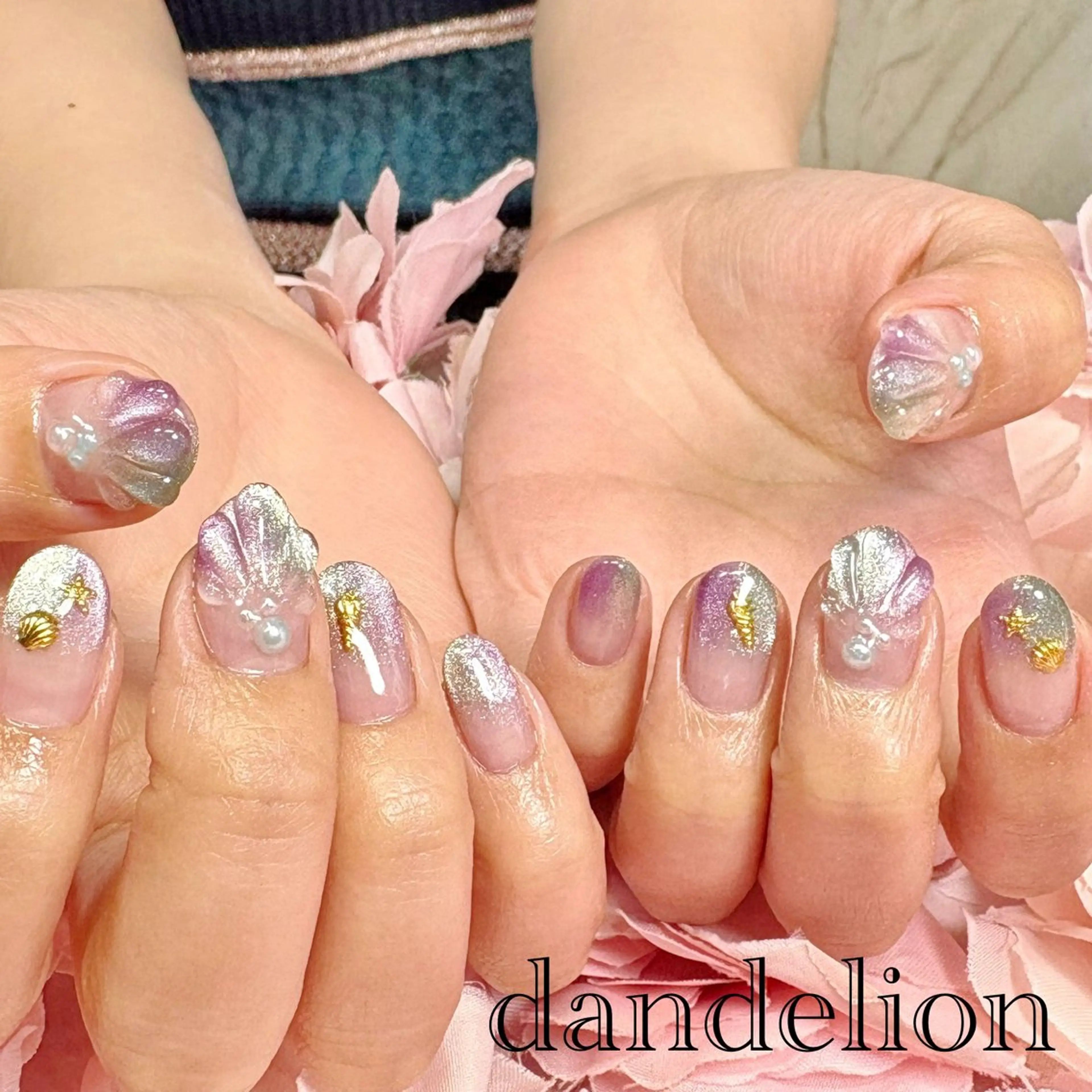 ネイル ハンドネイル ハンドケア dandelion ダンデライオンのネイルデザイン