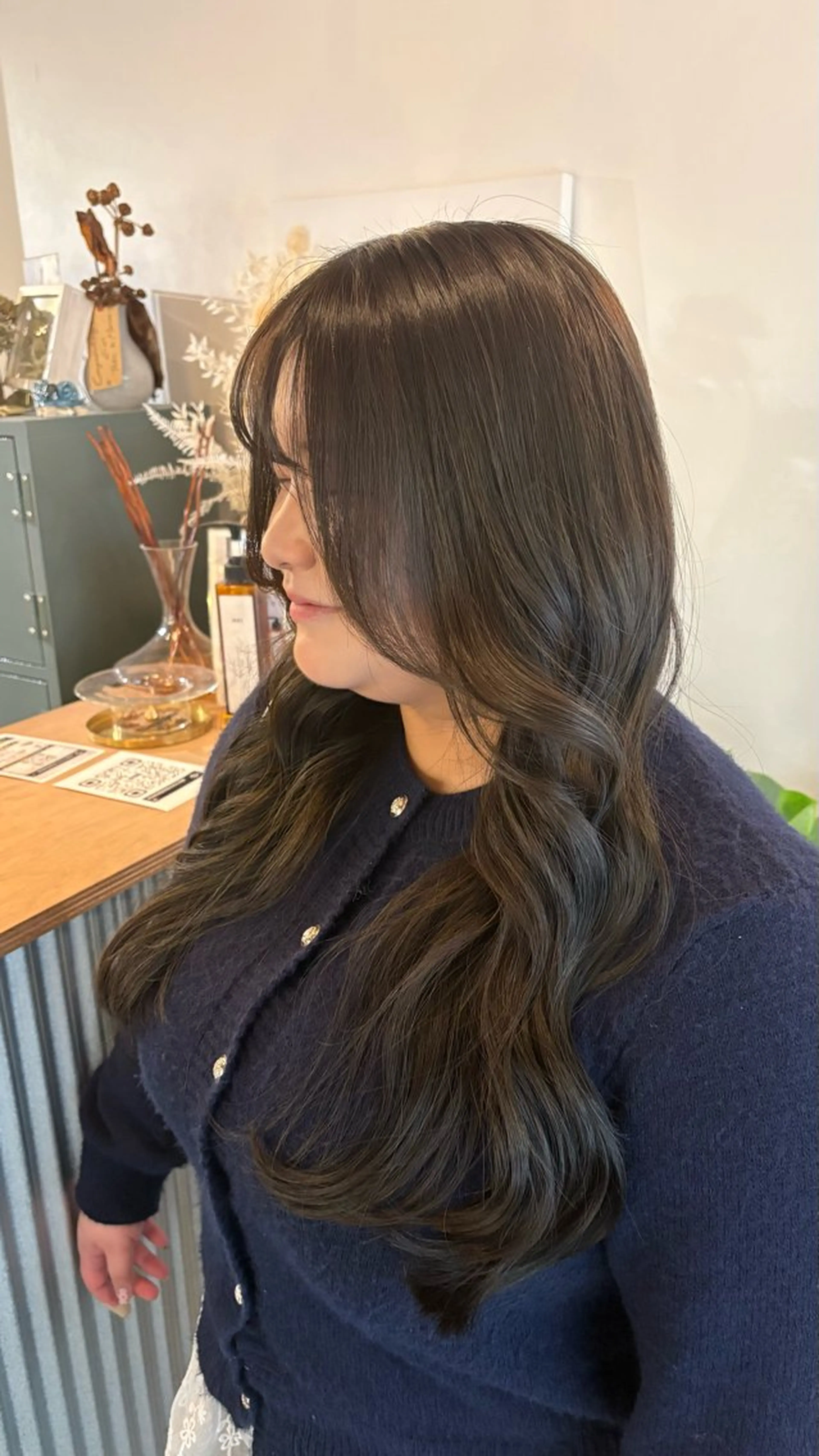ロング カラー 透明感カラー ヘアカラー トリートメント 田中 美海のヘアスタイル