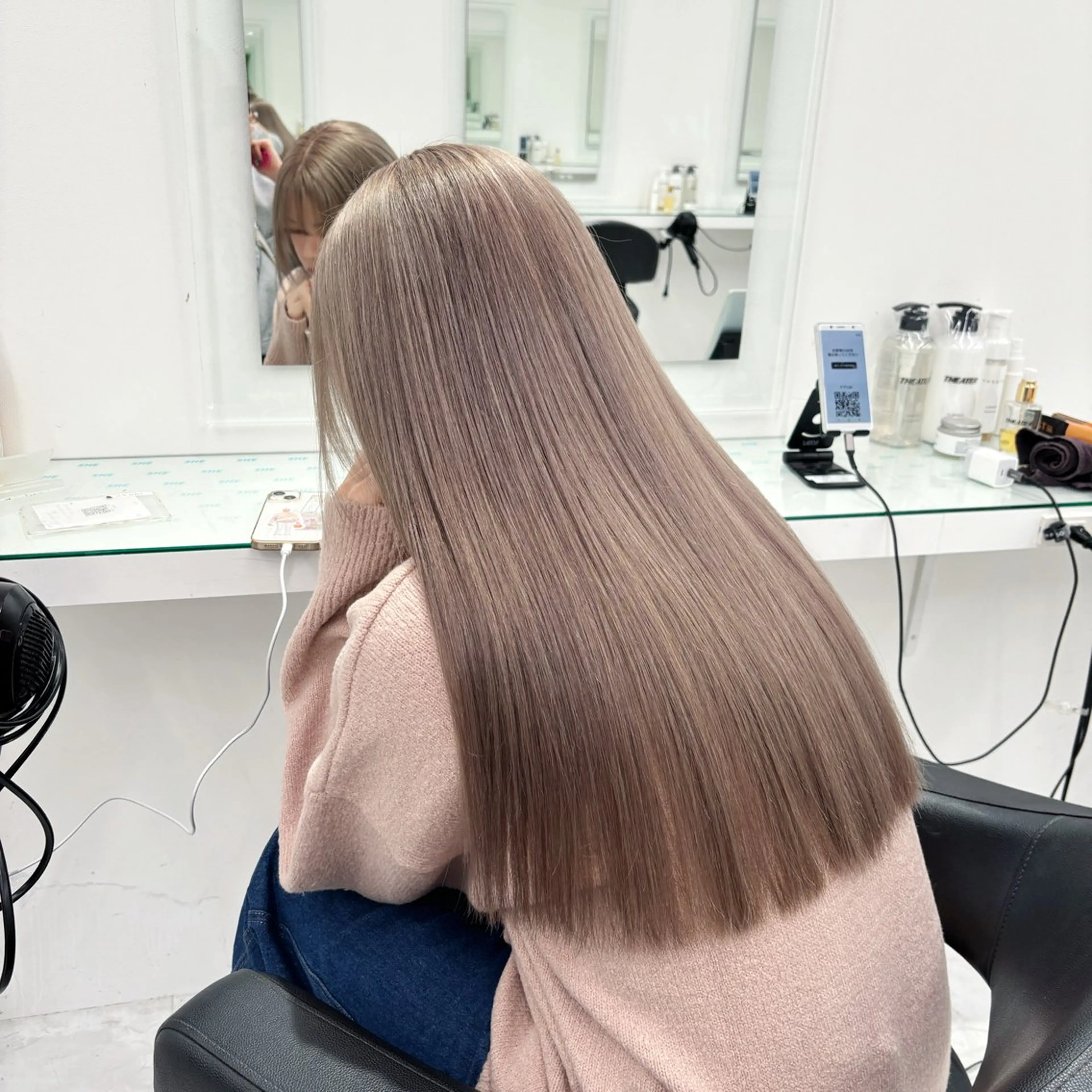 ロング カラー ヘアカラー トリートメント 💖ミルクティー💖 あかり💖のヘアスタイル