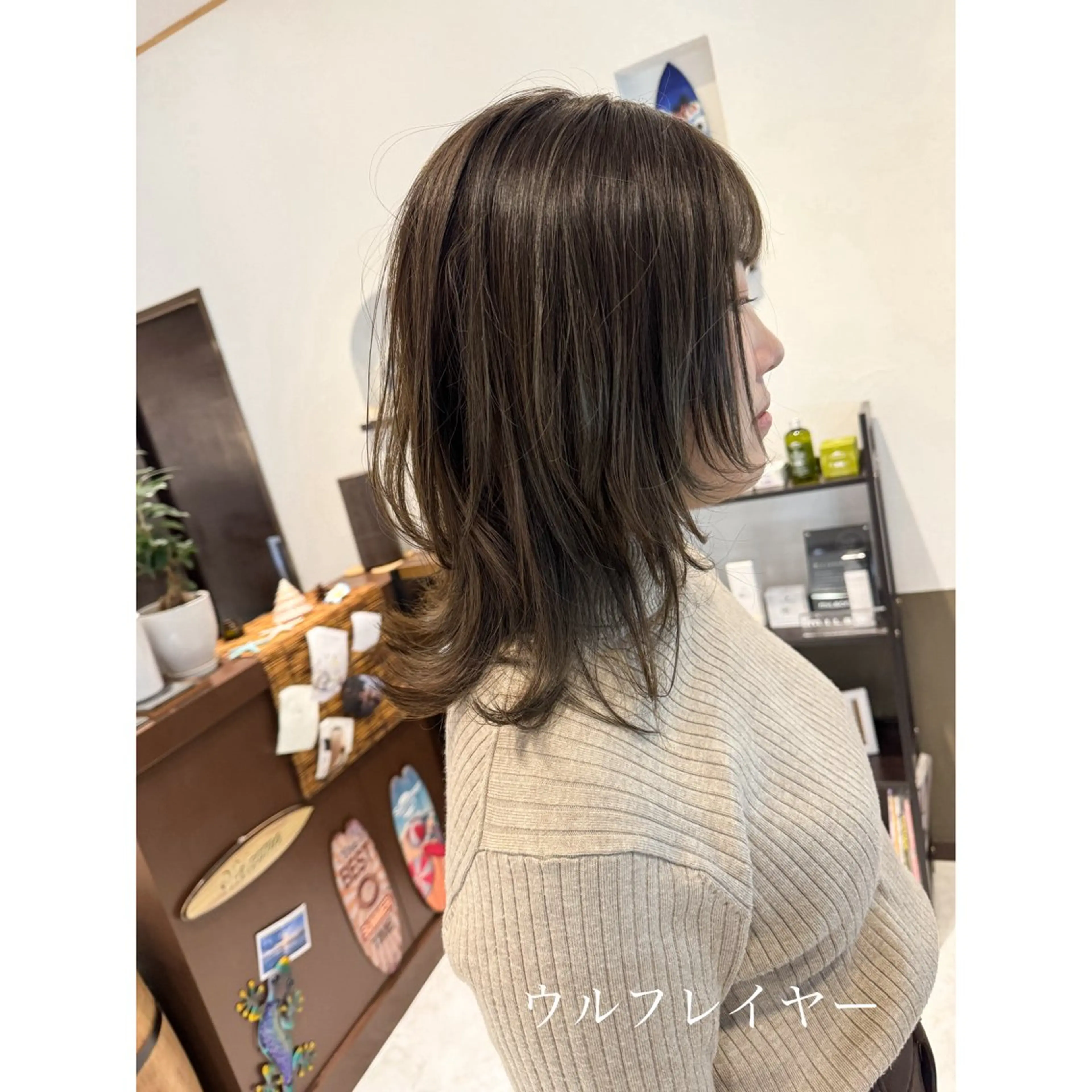 ミディアム カラー 坂井田 浩樹のヘアスタイル