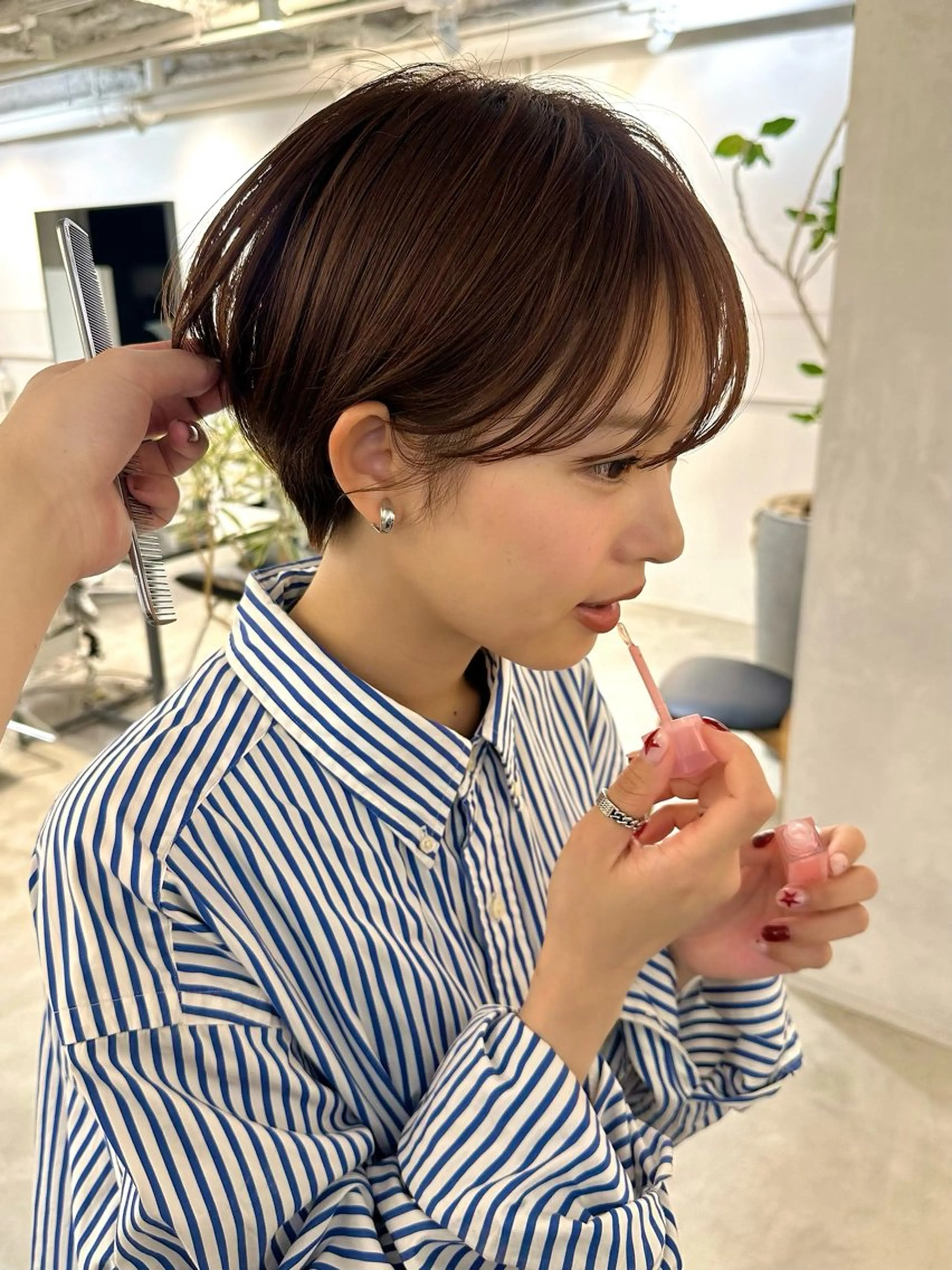 ショート カット ヘアカラー 骨格診断で絶対可愛い ✨丸みショート✨凌弥のヘアスタイル