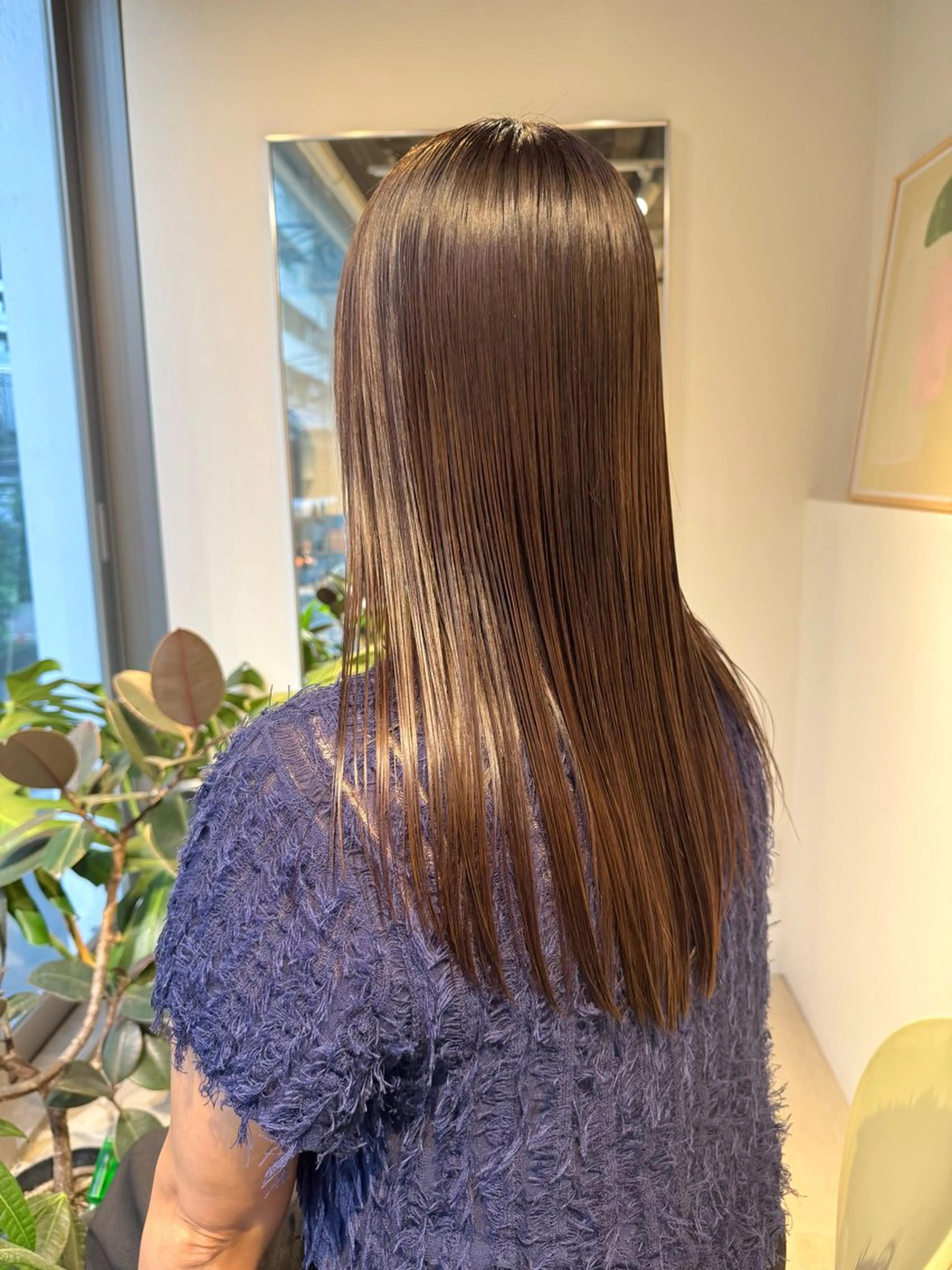 ロング カラー 切りっぱなしボブ ショートボブ アッシュ ベージュカラー グレージュ 髪質改善マスター 長尾勇弥/梅田中津のヘアスタイル