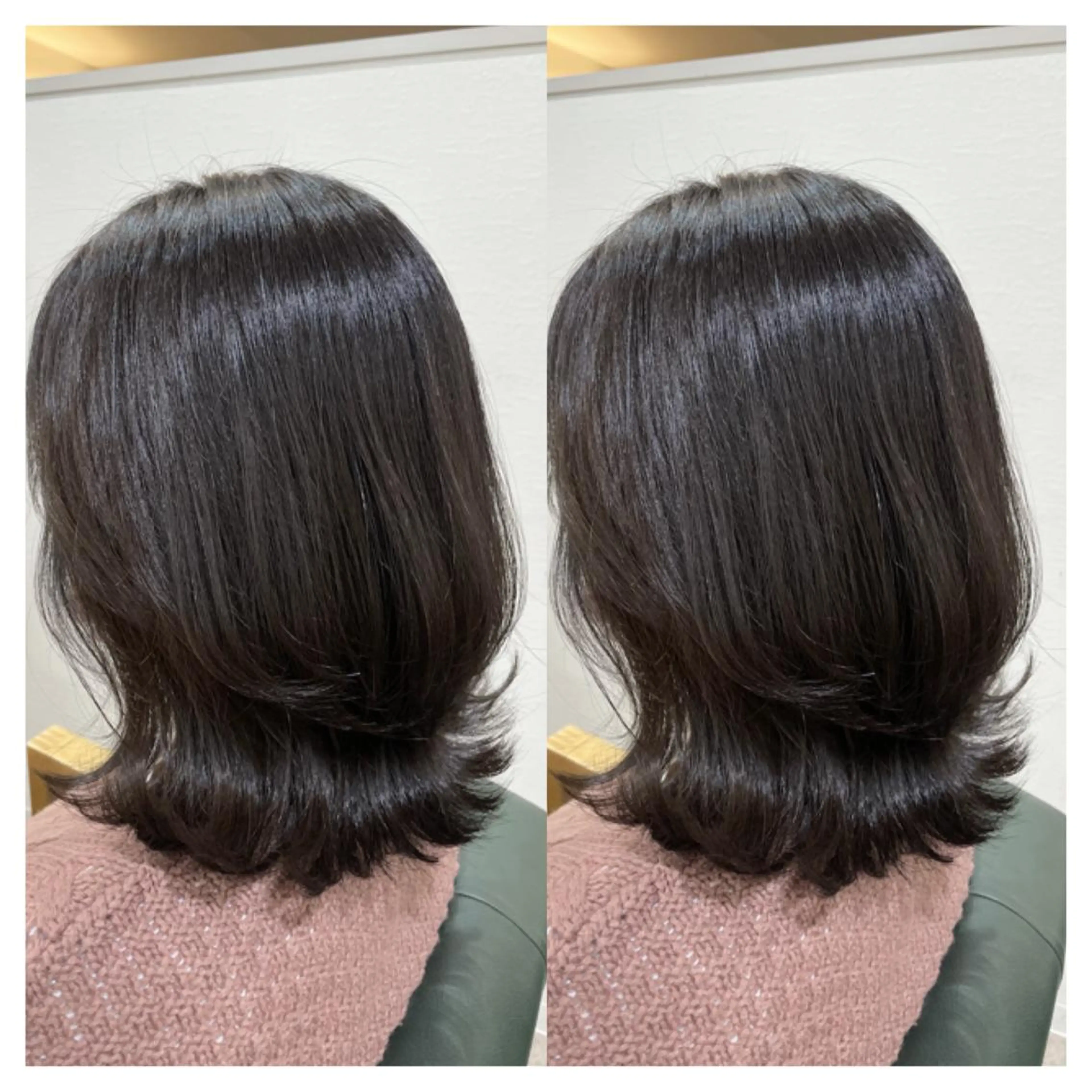 ミディアム カラー カット ヘアカラー トリートメント 村山 茉衣のヘアスタイル