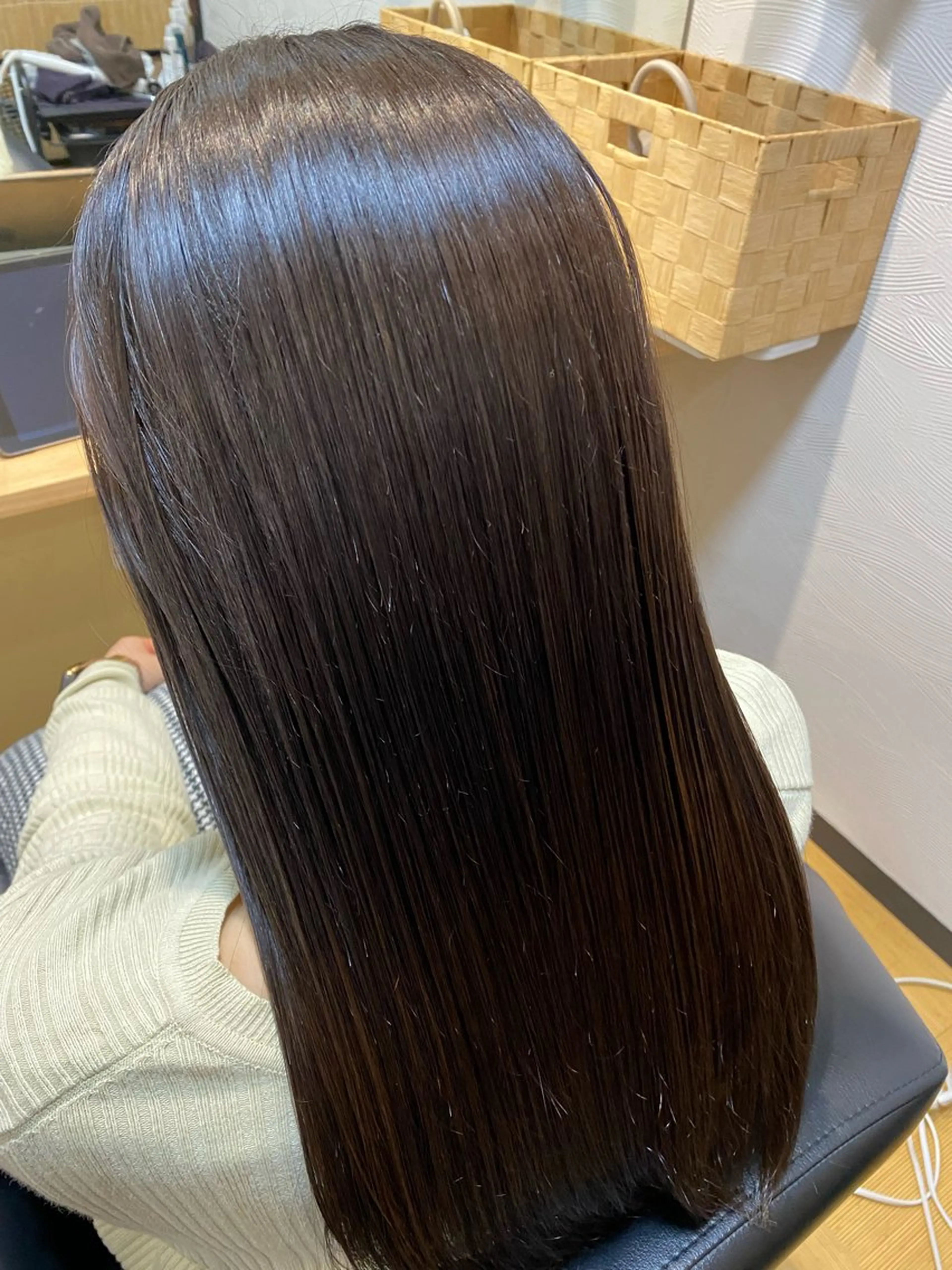 ロング 髪質改善 トリートメント カット 縮毛矯正 トリートメント いばやし たかひろのヘアスタイル