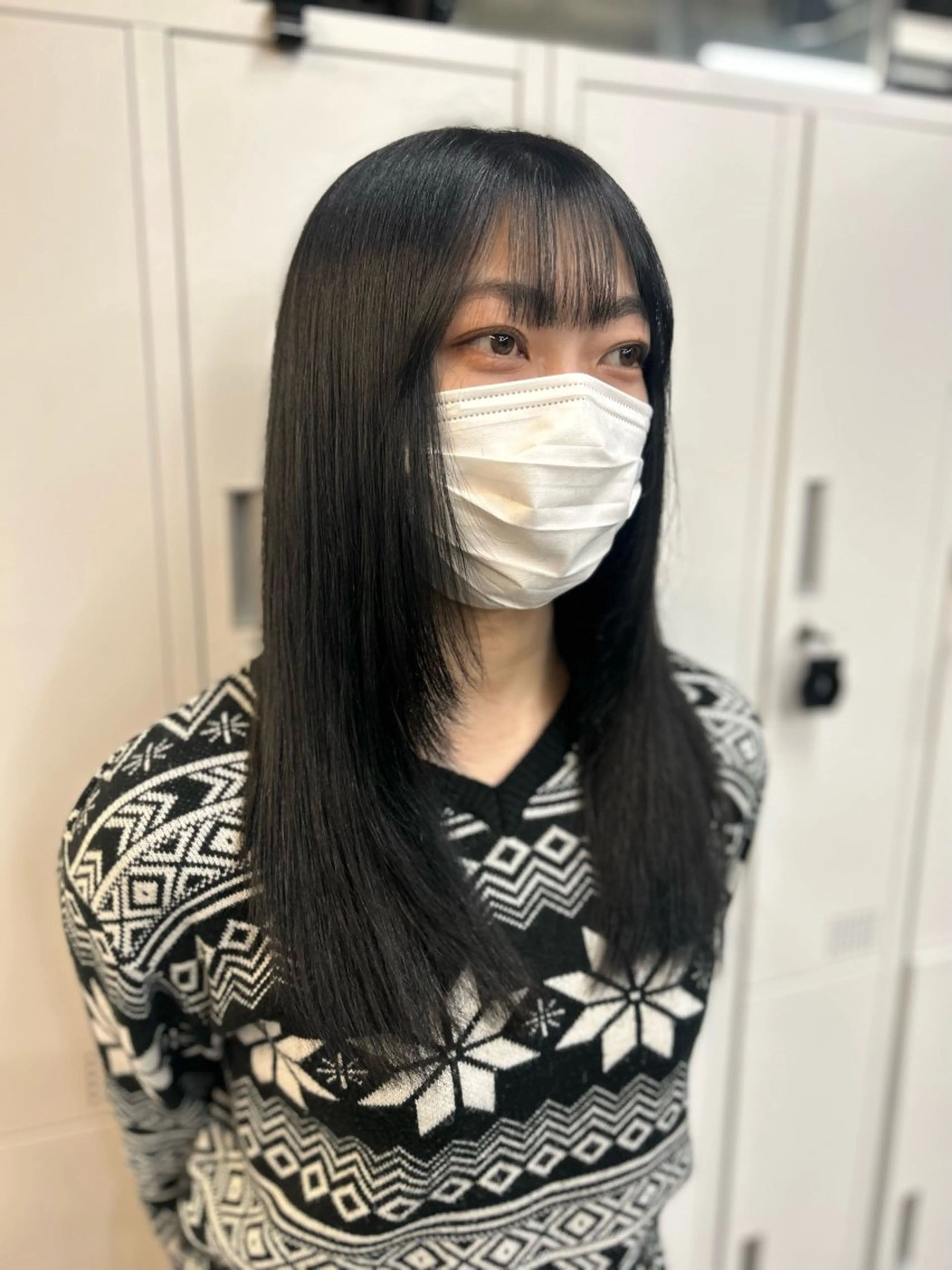 ロング 女性らしいモテヘア 韓国ヘアhikariのヘアスタイル