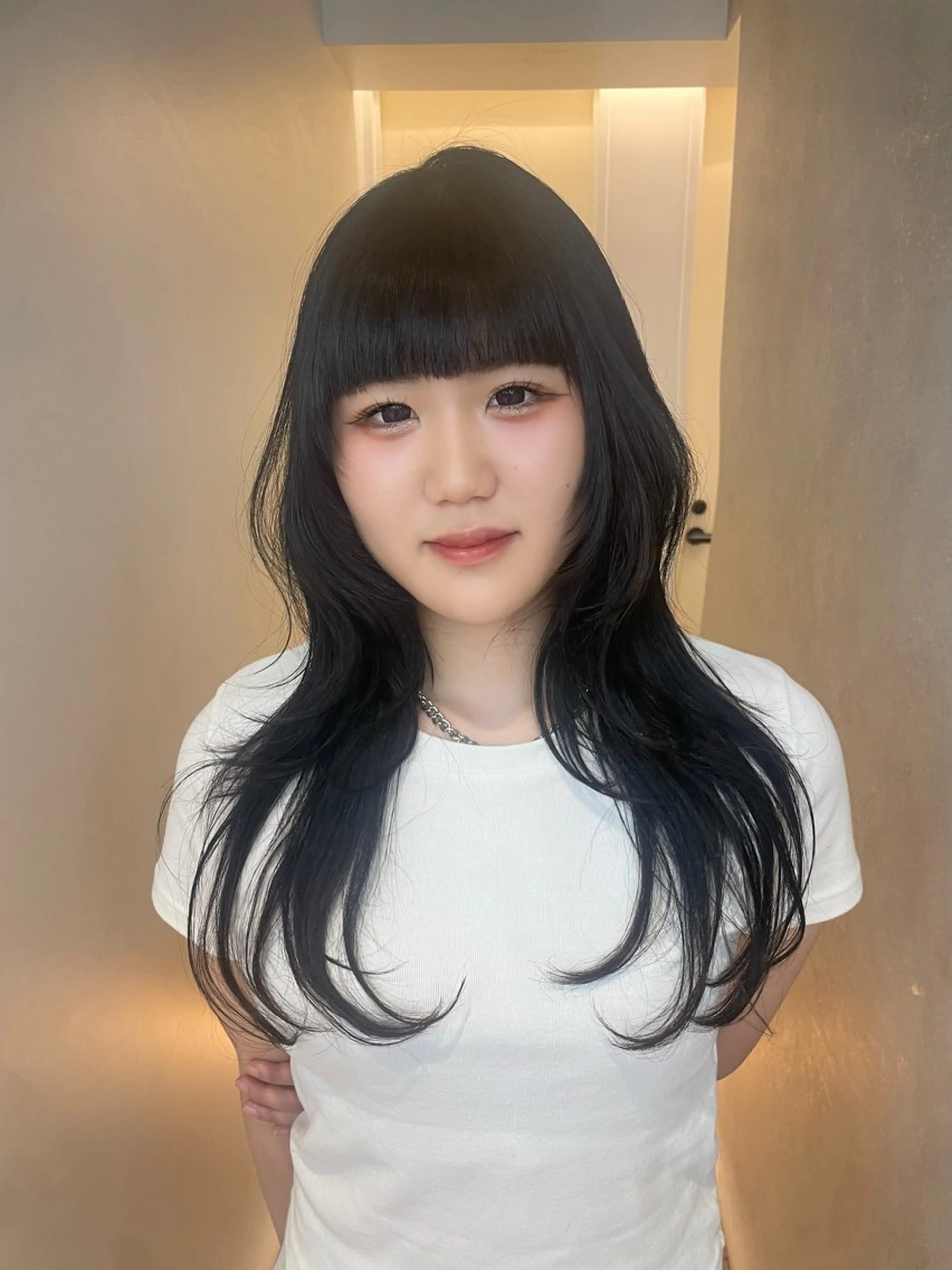 ロング 透明感ベージュ レイヤー/senaのヘアスタイル