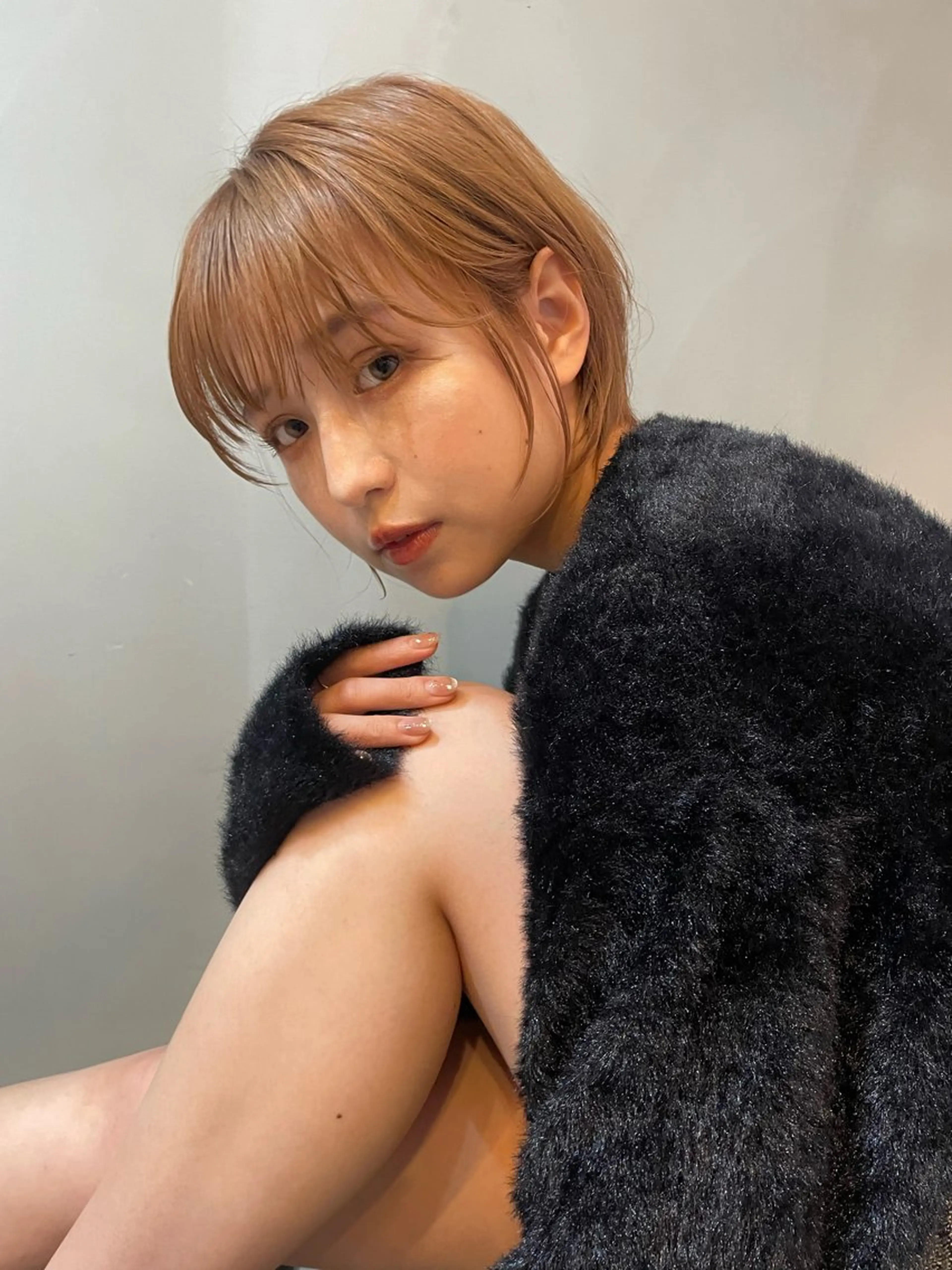 ショート カラー カット ヘアカラー トリートメント ショート/ボブ/ 心斎橋/宮脇美奈のヘアスタイル