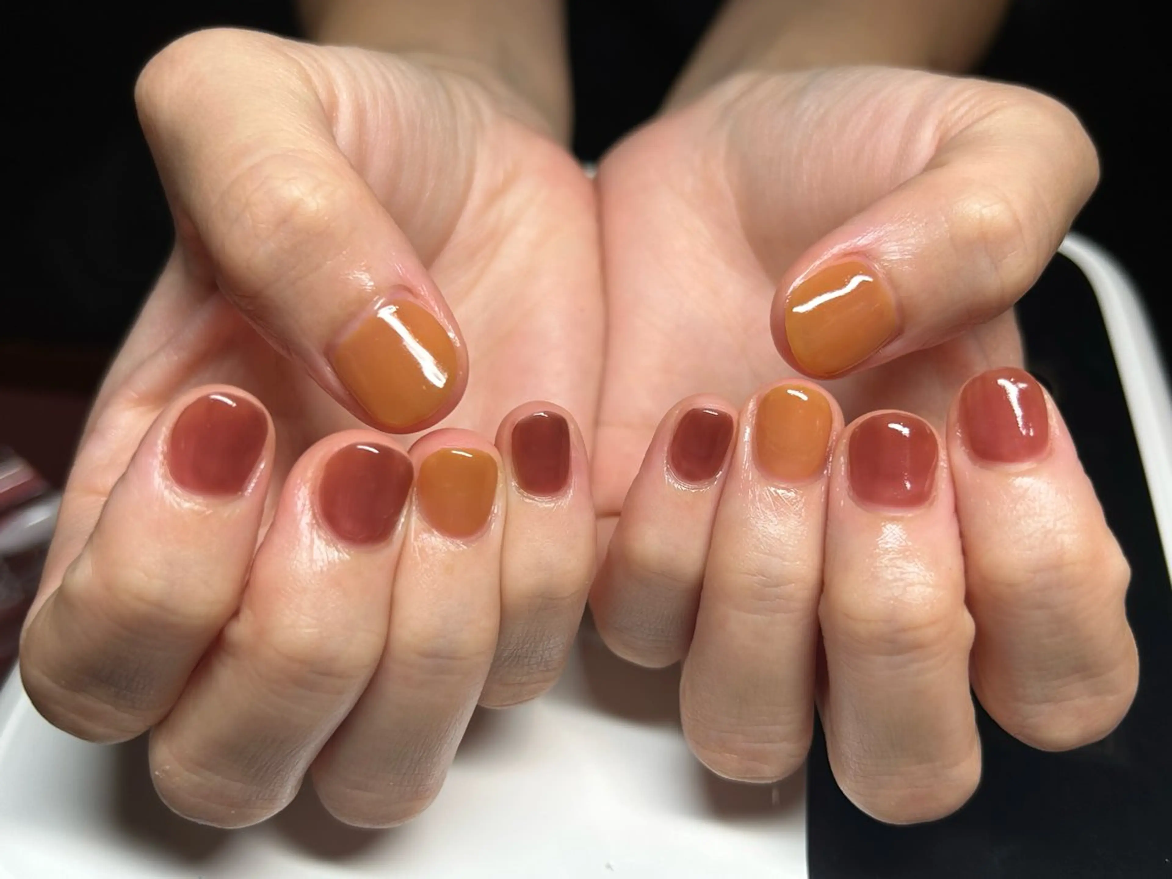 ネイル ワンカラーネイル ハンドネイル AMUCI NAIL Shihomiのネイルデザイン