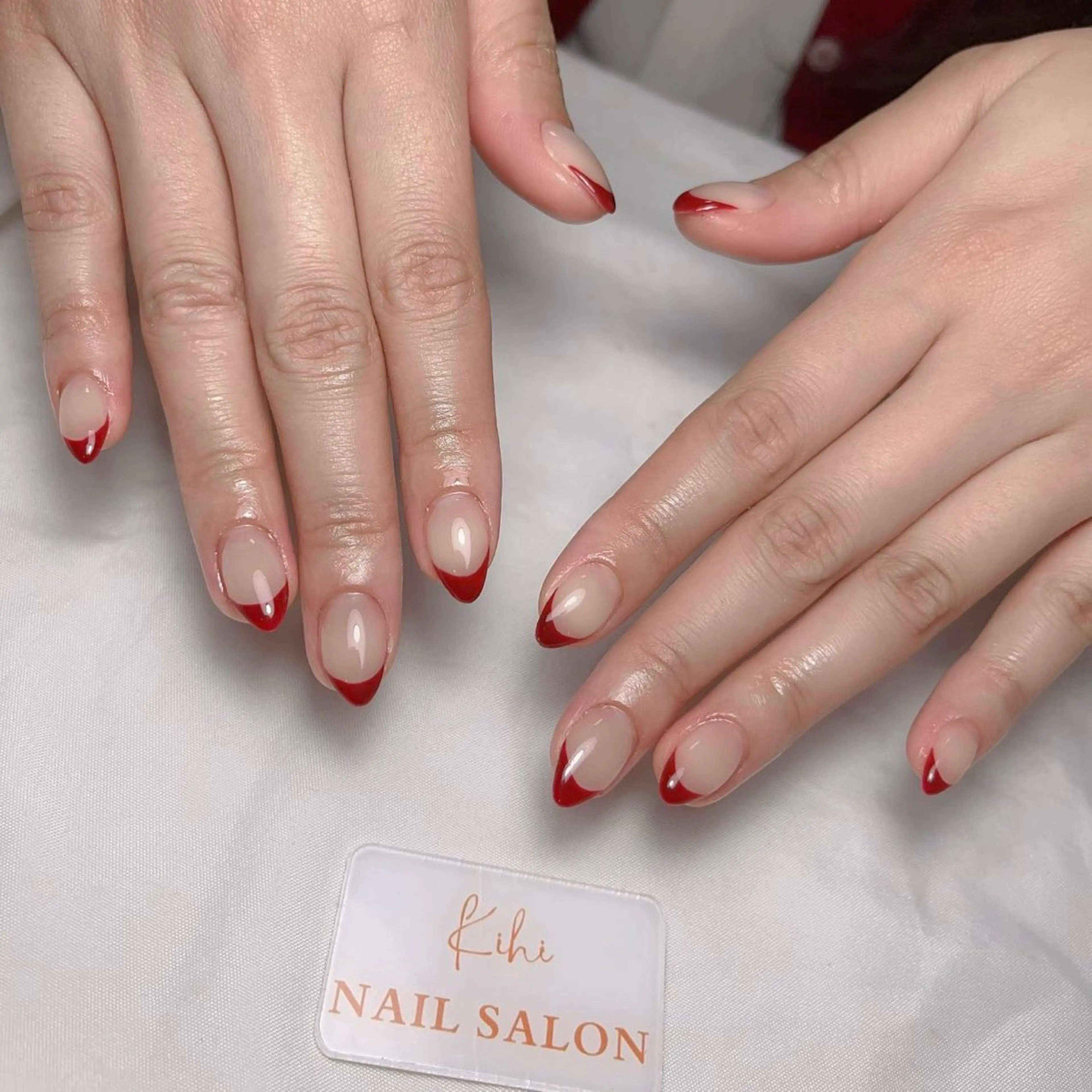 ネイル アートネイル フレンチネイル ジェルネイル グラデーション 韓国ネイル ハンドネイル 💕鈴木ユリ パラジェル/オフ無料のネイルデザイン