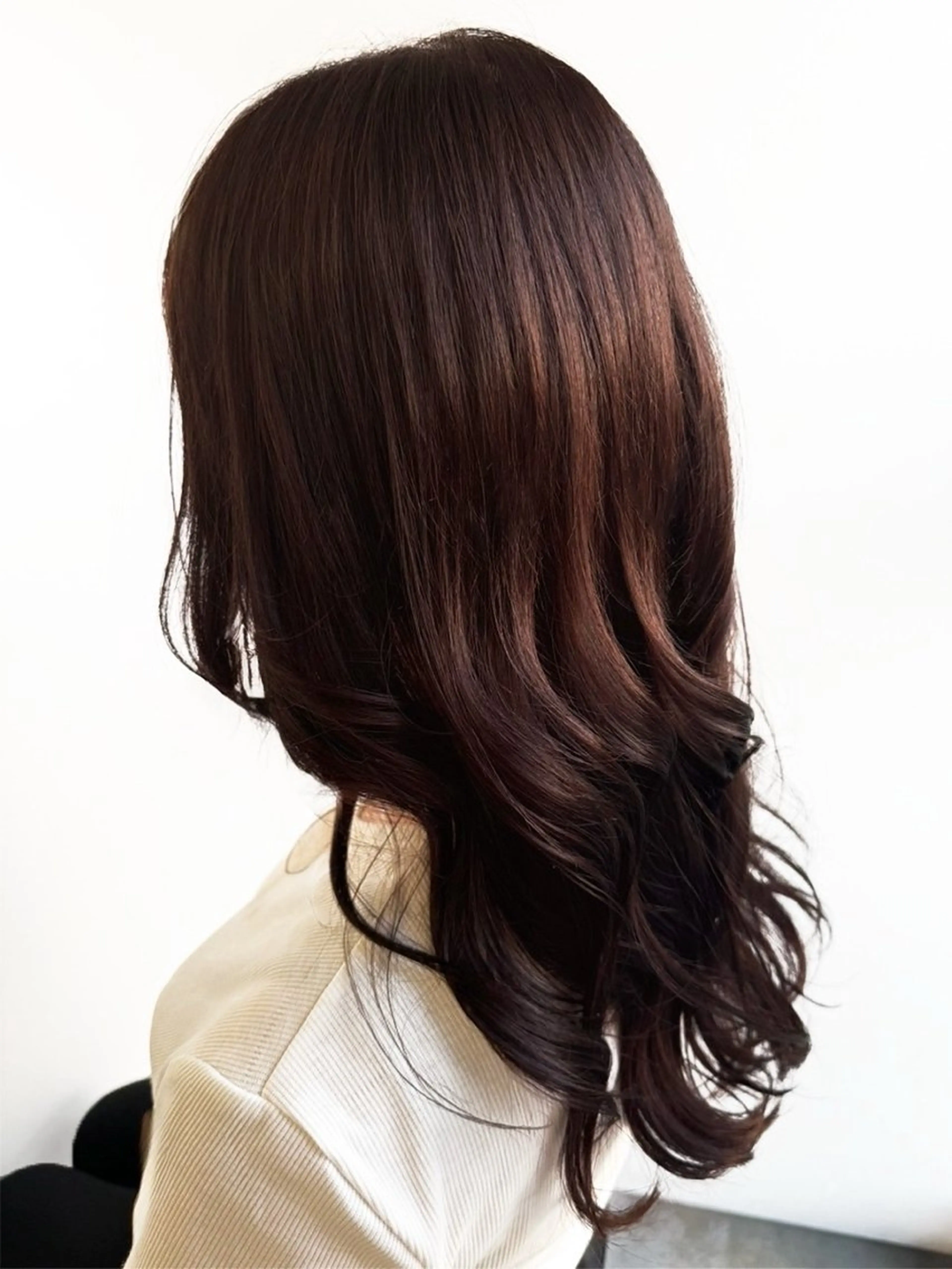 ロング カラー ブラウンカラー 縮毛矯正 透明感color ハイトーン✨みくりのヘアスタイル