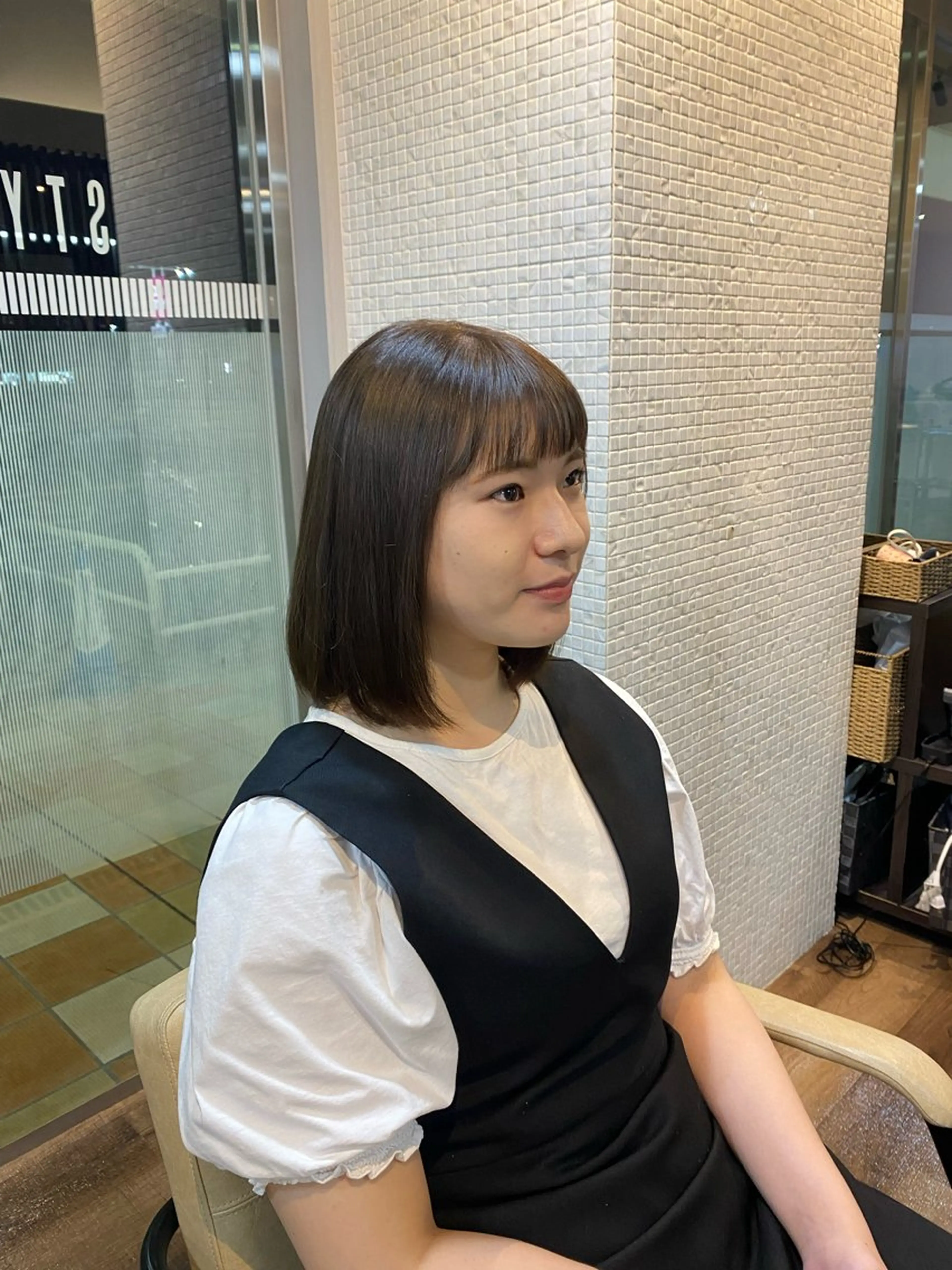 ミディアム ミディアムパーマ カット 縮毛矯正 トリートメント STYLE エキシティ店所属・杉原魁/髪質改善/ 似合わせパーマのヘアスタイル