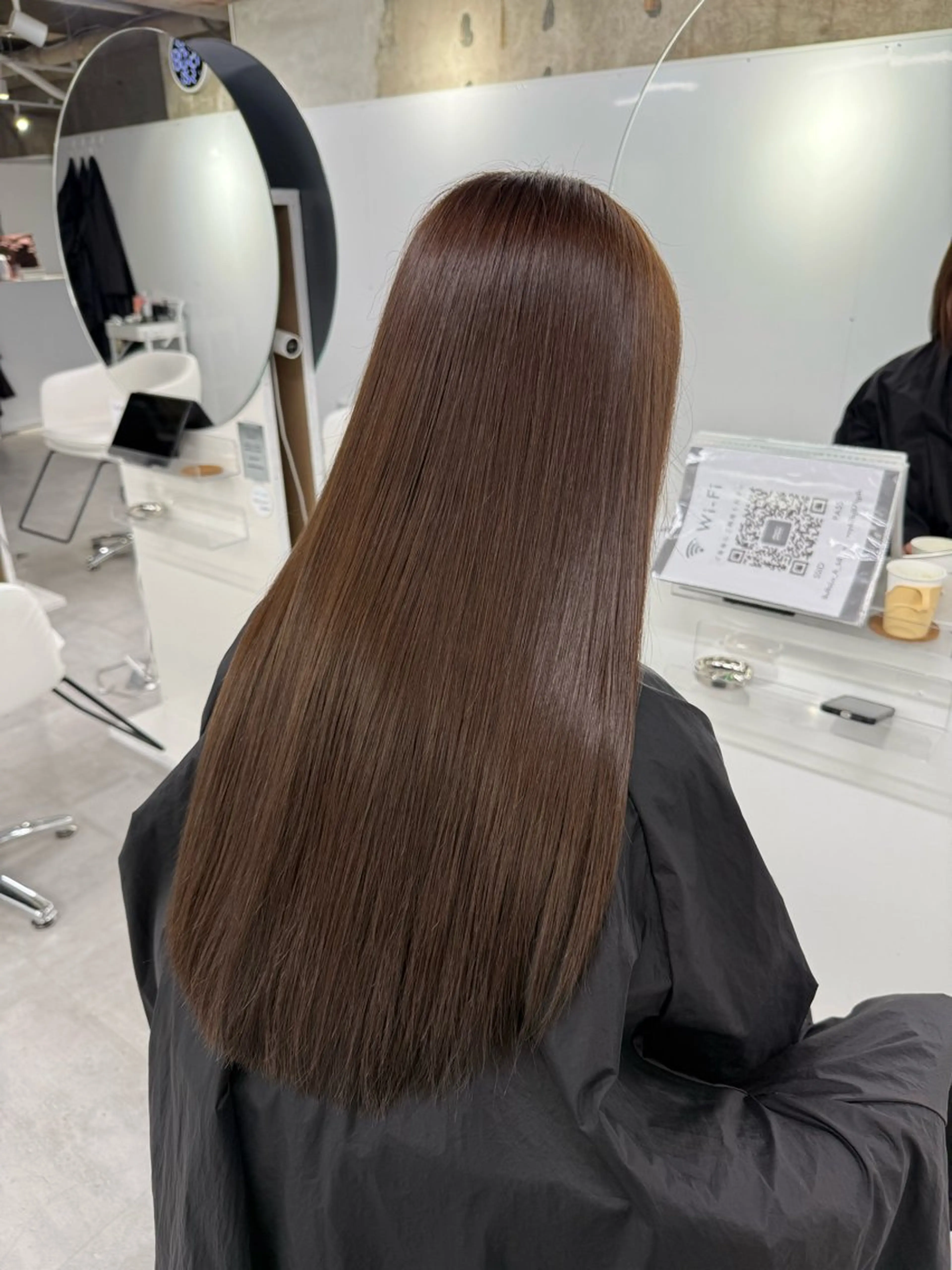 ロング カラー カット ヘアカラー トリートメント yuuna ✮ door whiteのヘアスタイル