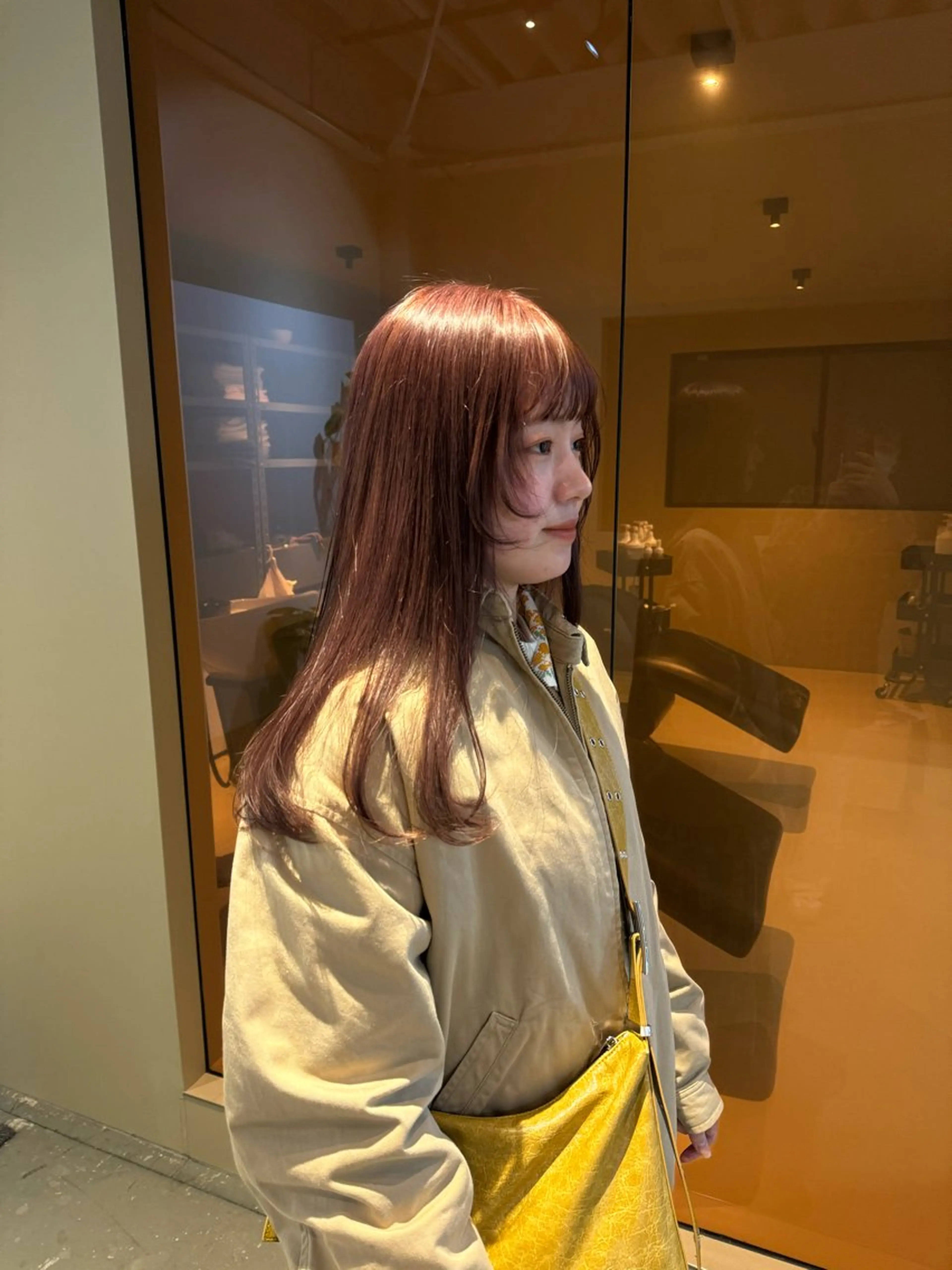 カラー ベージュカラー ピンクカラー ピンクベージュ 浅草美容師 coconaのヘアスタイル