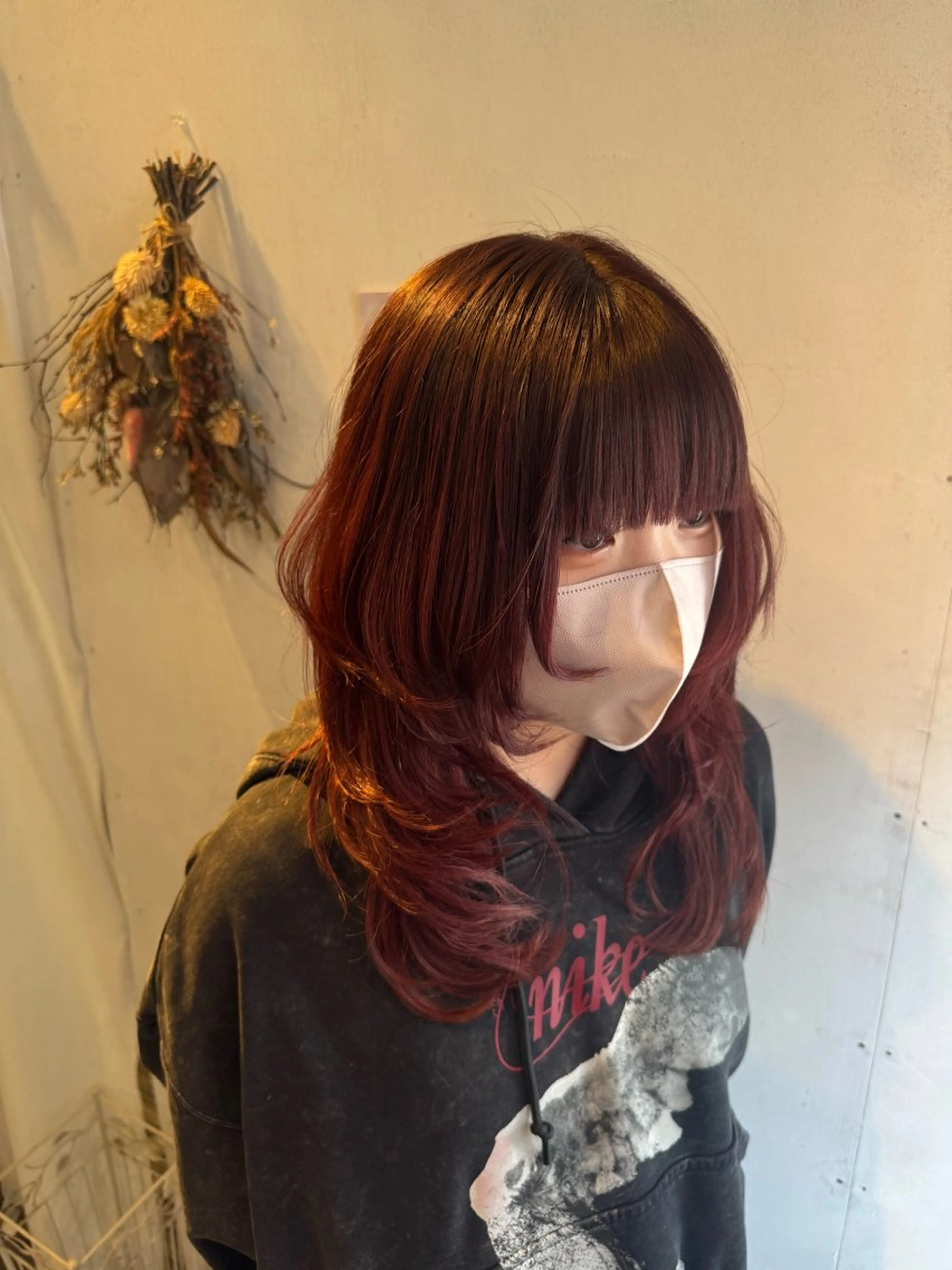 ミディアム ヘアカラー 透明感カラー/ レイヤー/SHUNのヘアスタイル