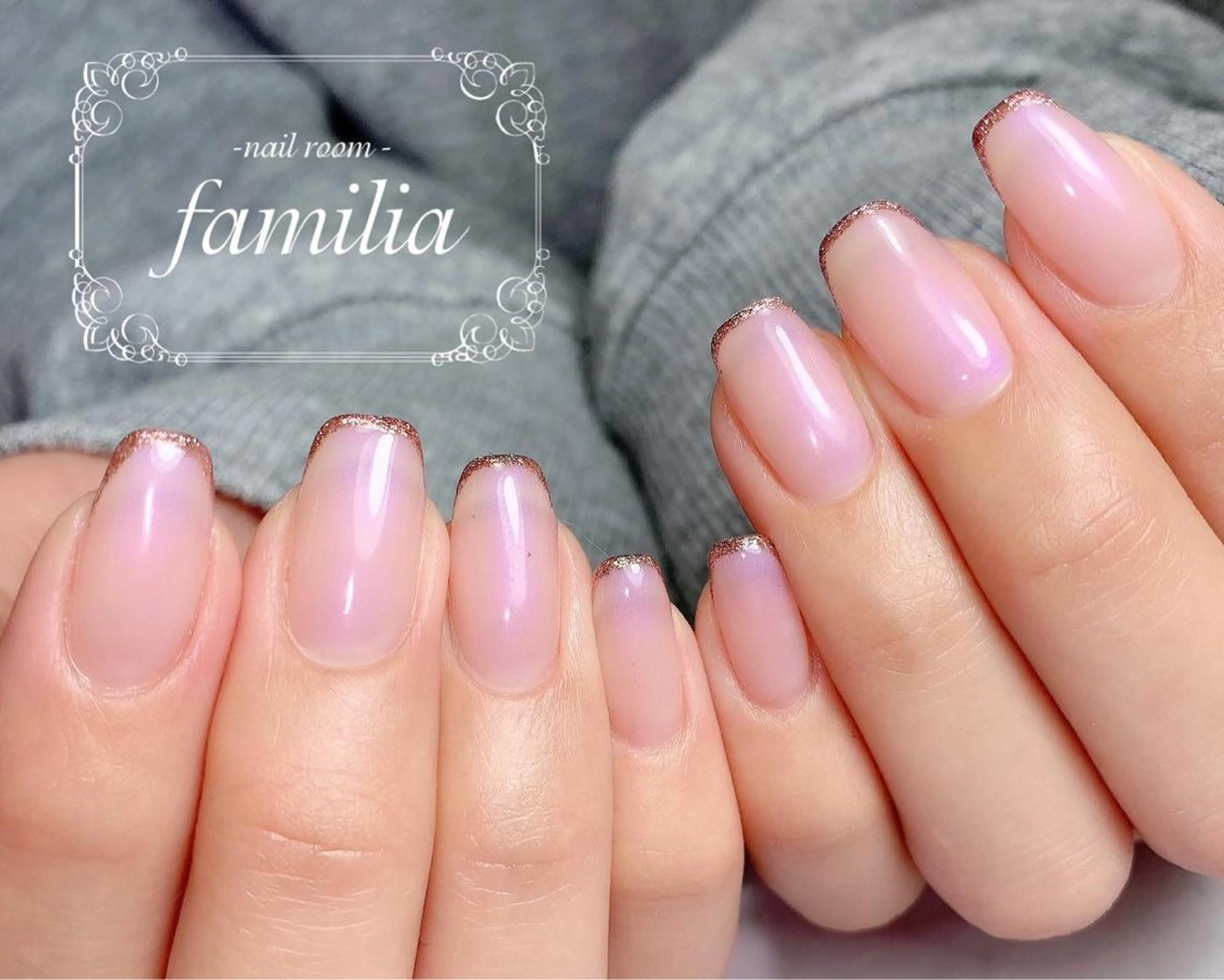 ネイル フレンチネイル ハンドネイル -nailroom- familiaのネイルデザイン