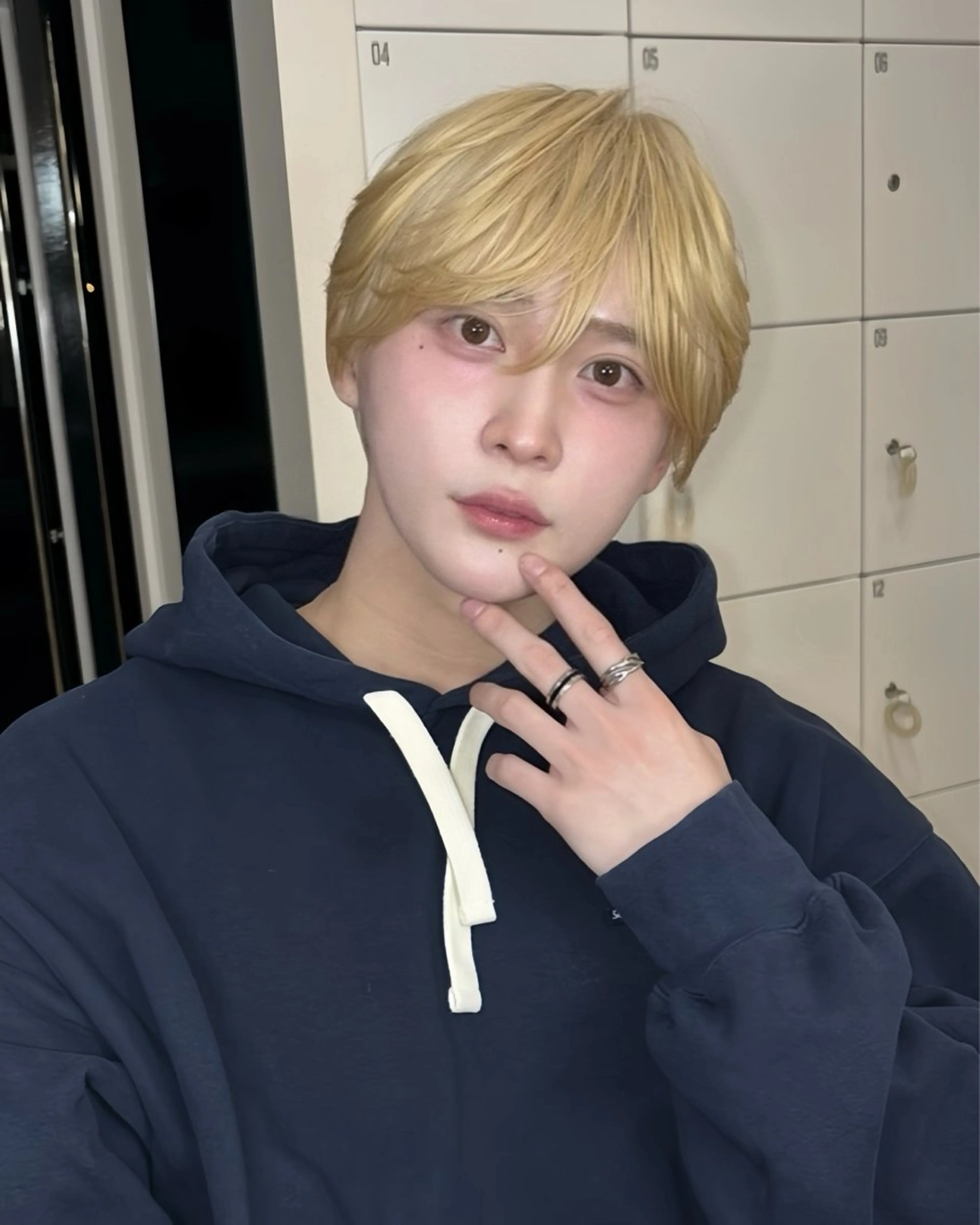メンズ限定ハイトーンカラーの写真